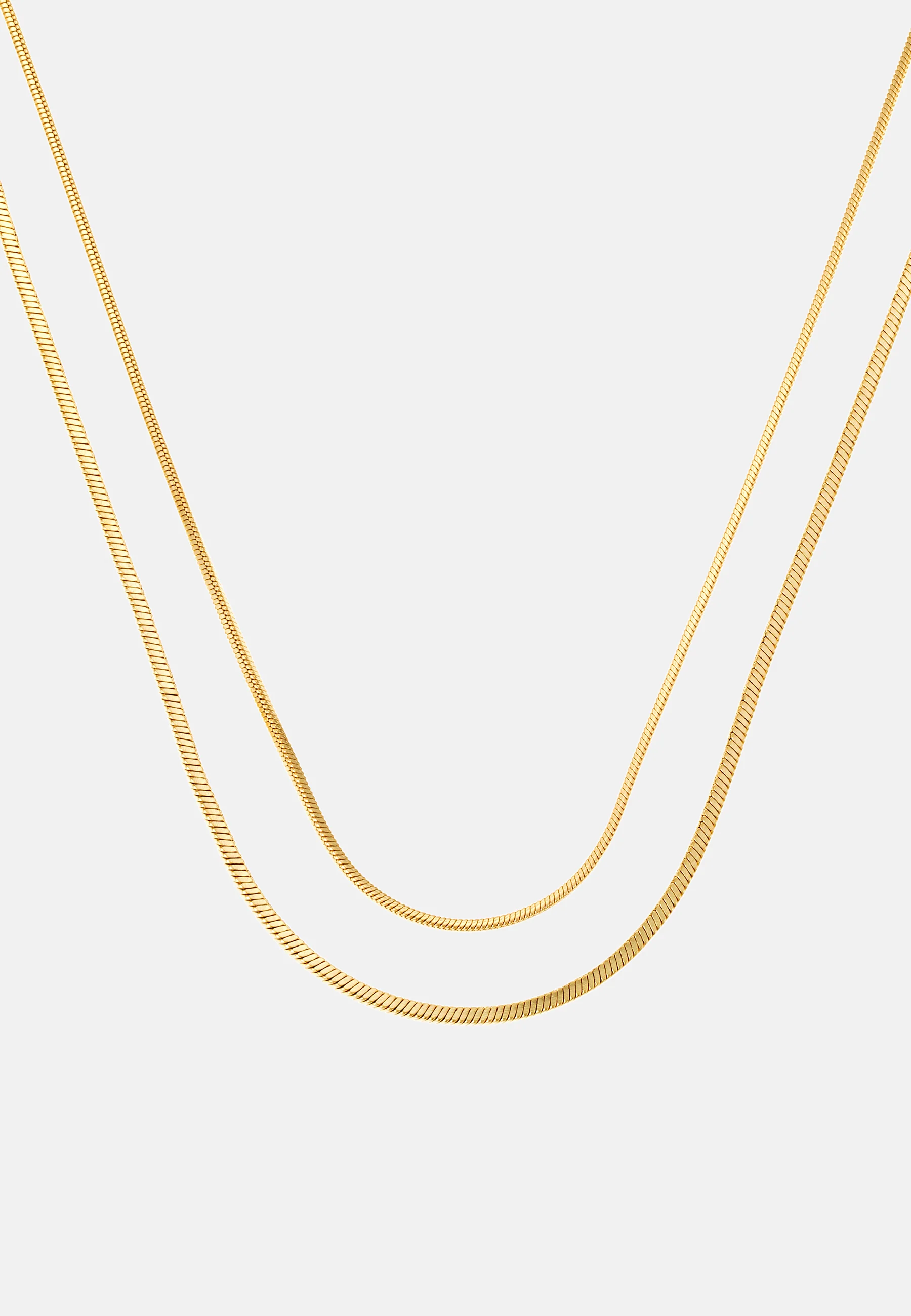 Karen Double Chain Necklace - Image 3