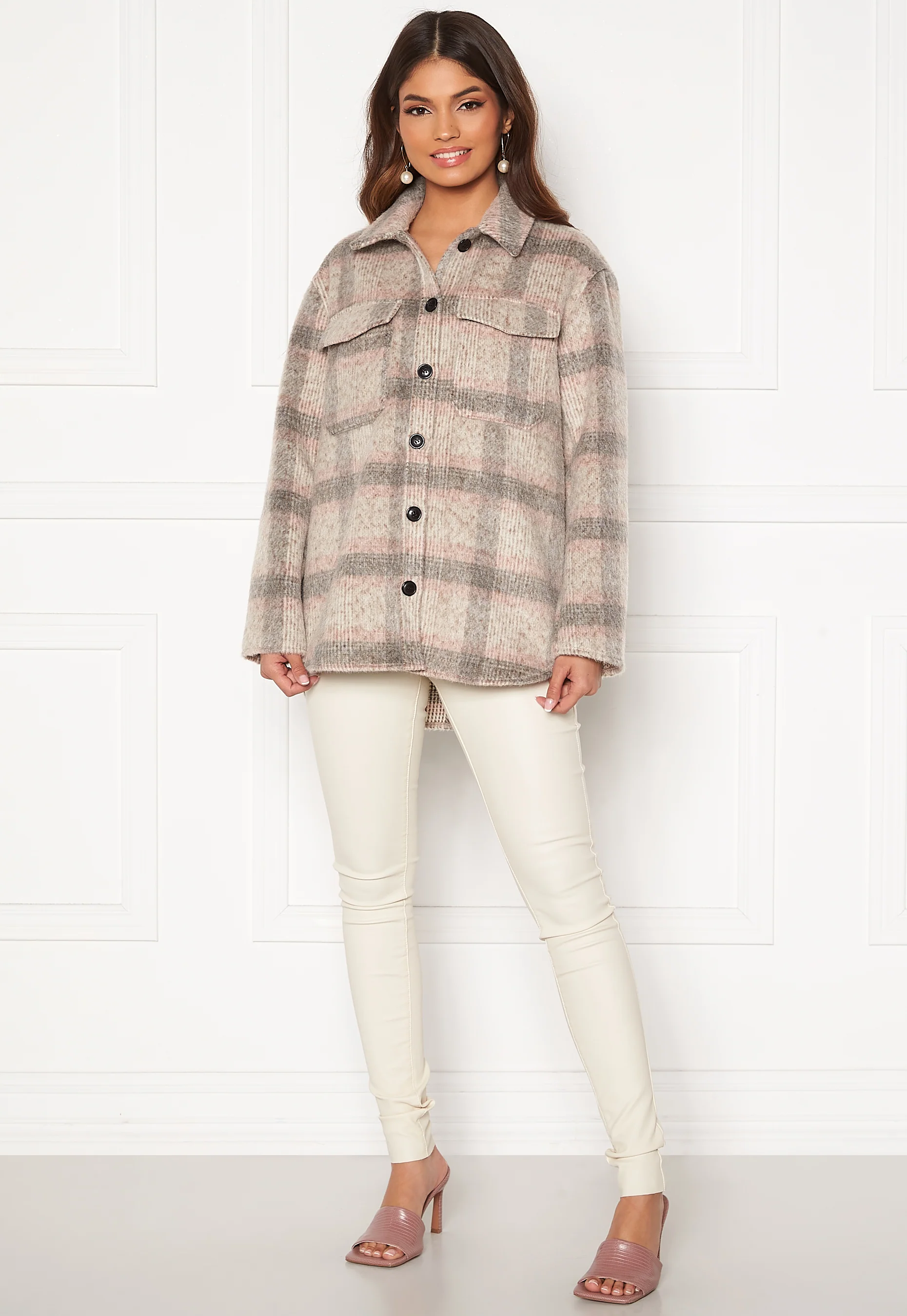 Kawi L/S Check Shacket - Image 3