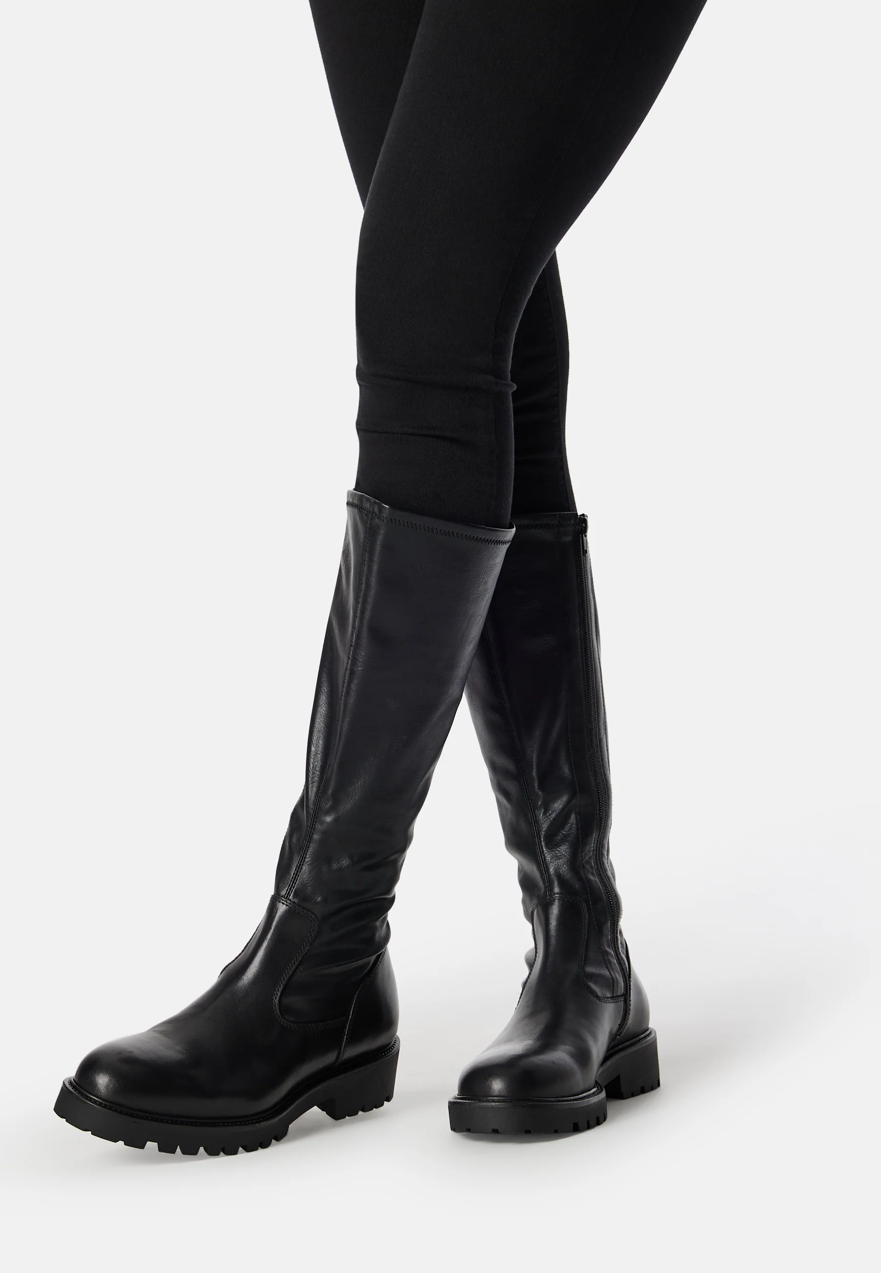 Kenova Tall Leather Boots - Image 2