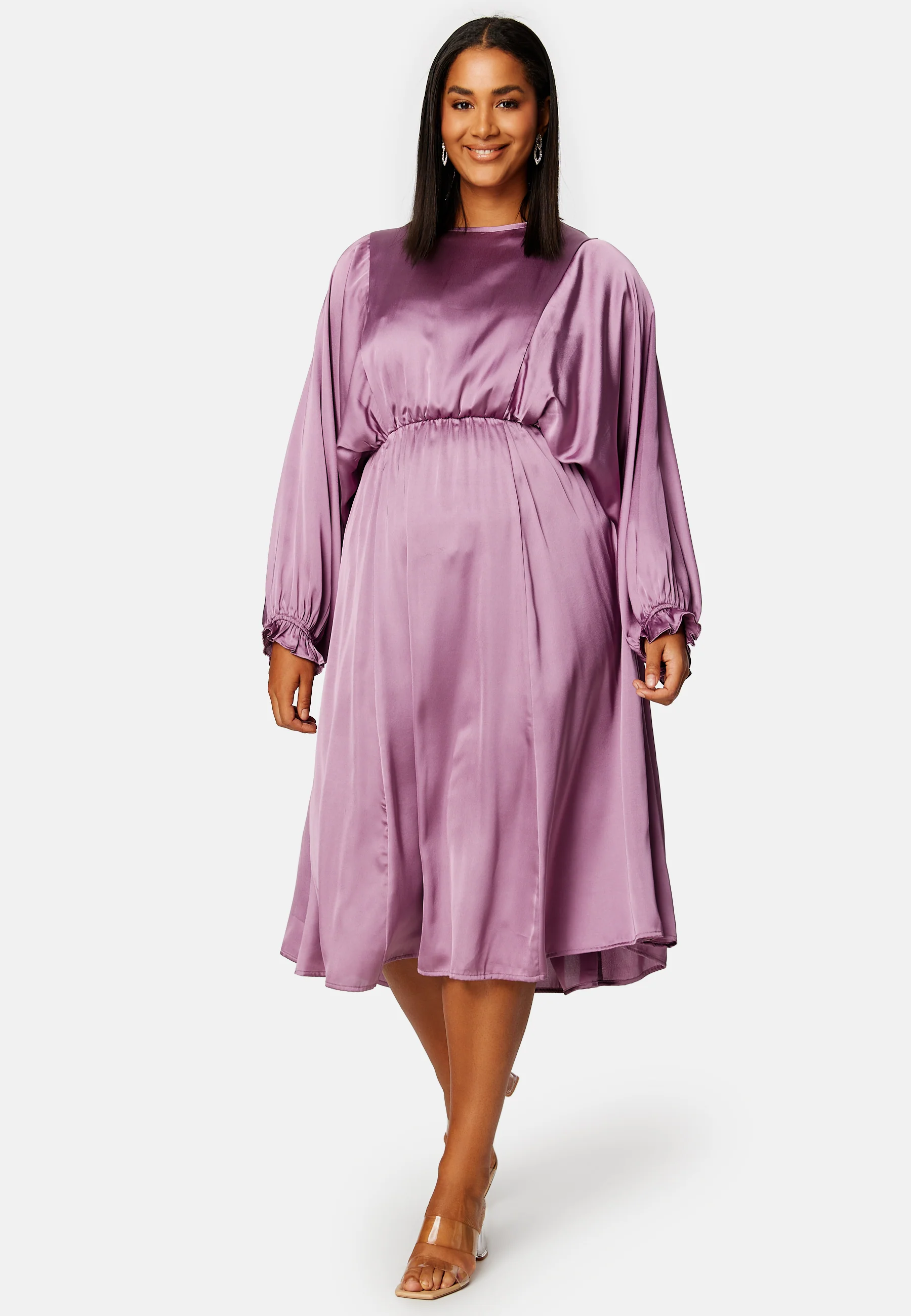 Khrista Satin Dress - Image 6