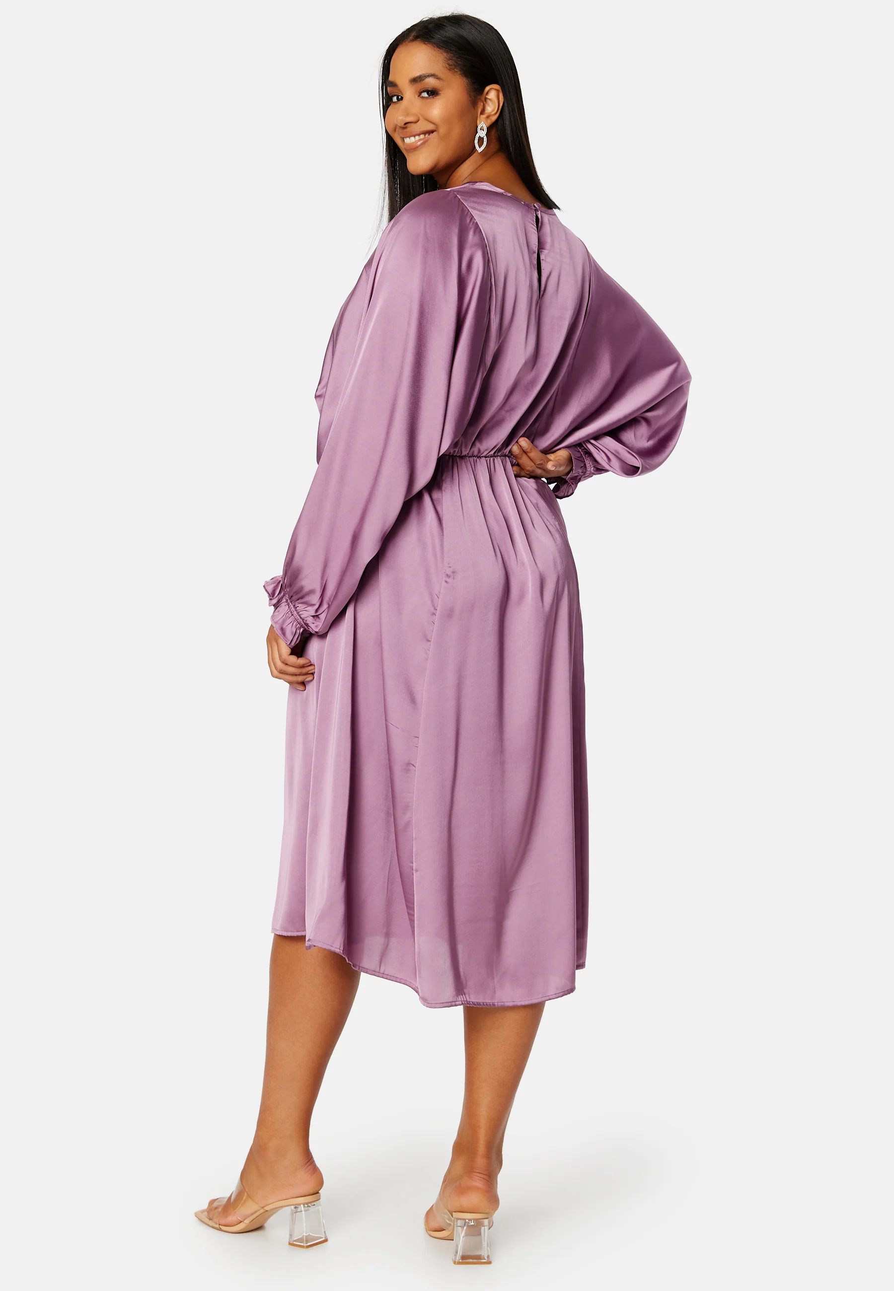 Khrista Satin Dress - Image 7
