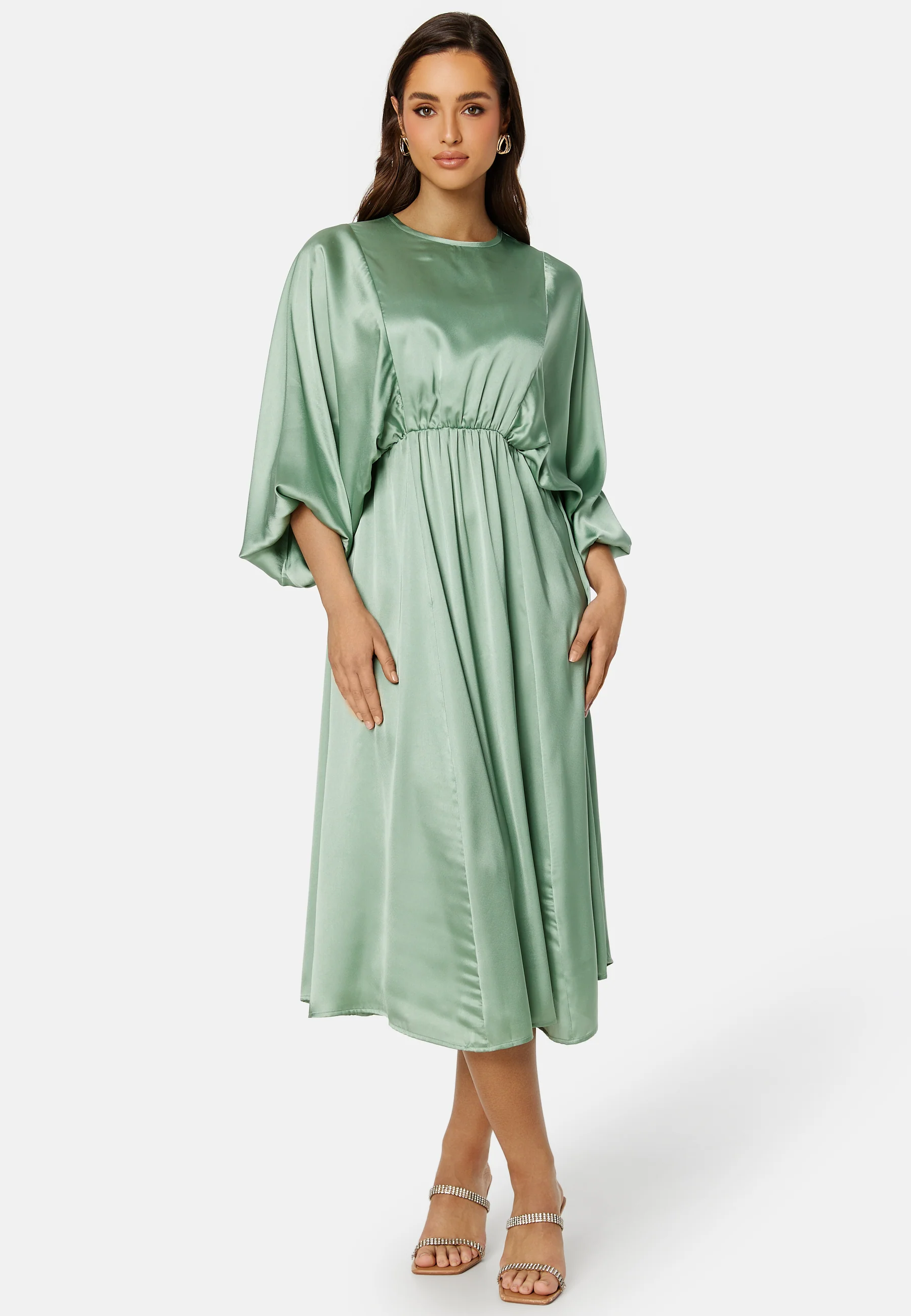 Khrista Satin Dress - Image 5