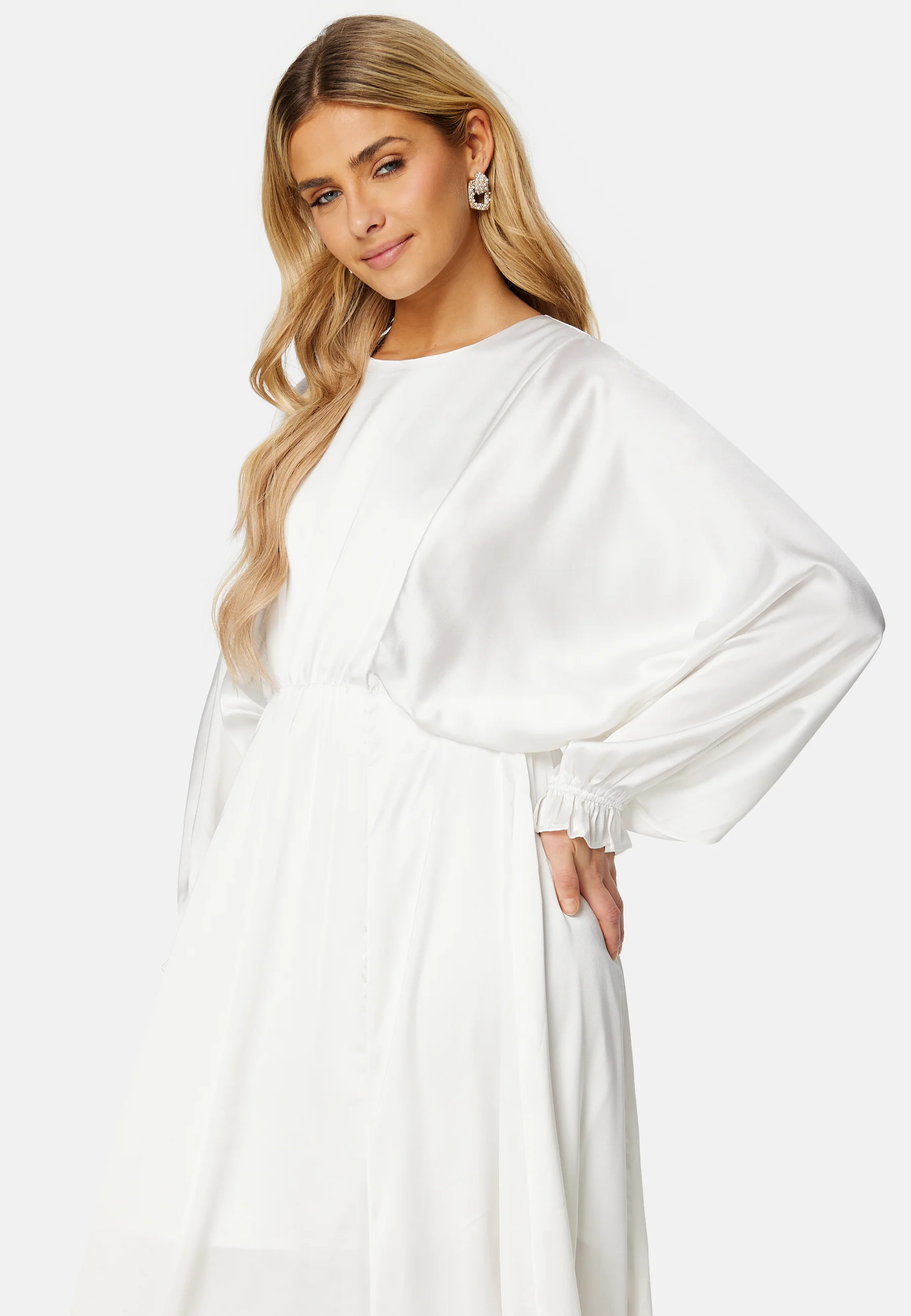 Khrista Satin Maxi Dress - Image 2