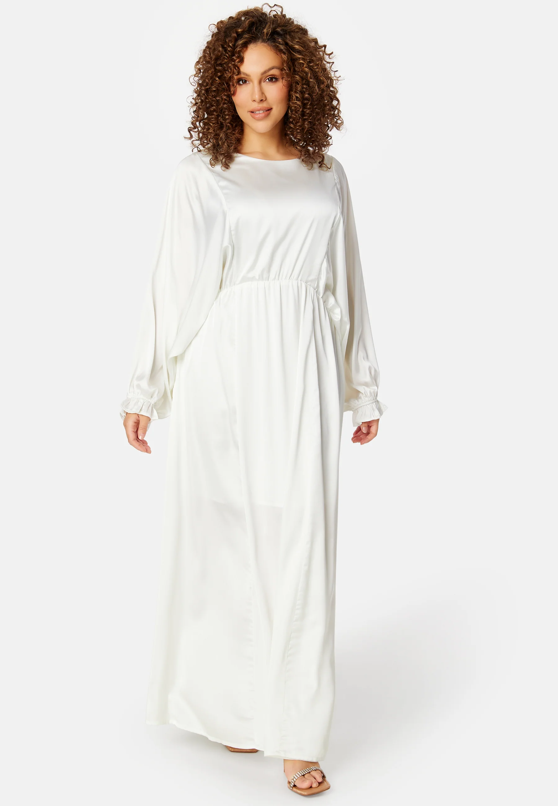 Khrista Satin Maxi Dress - Image 9