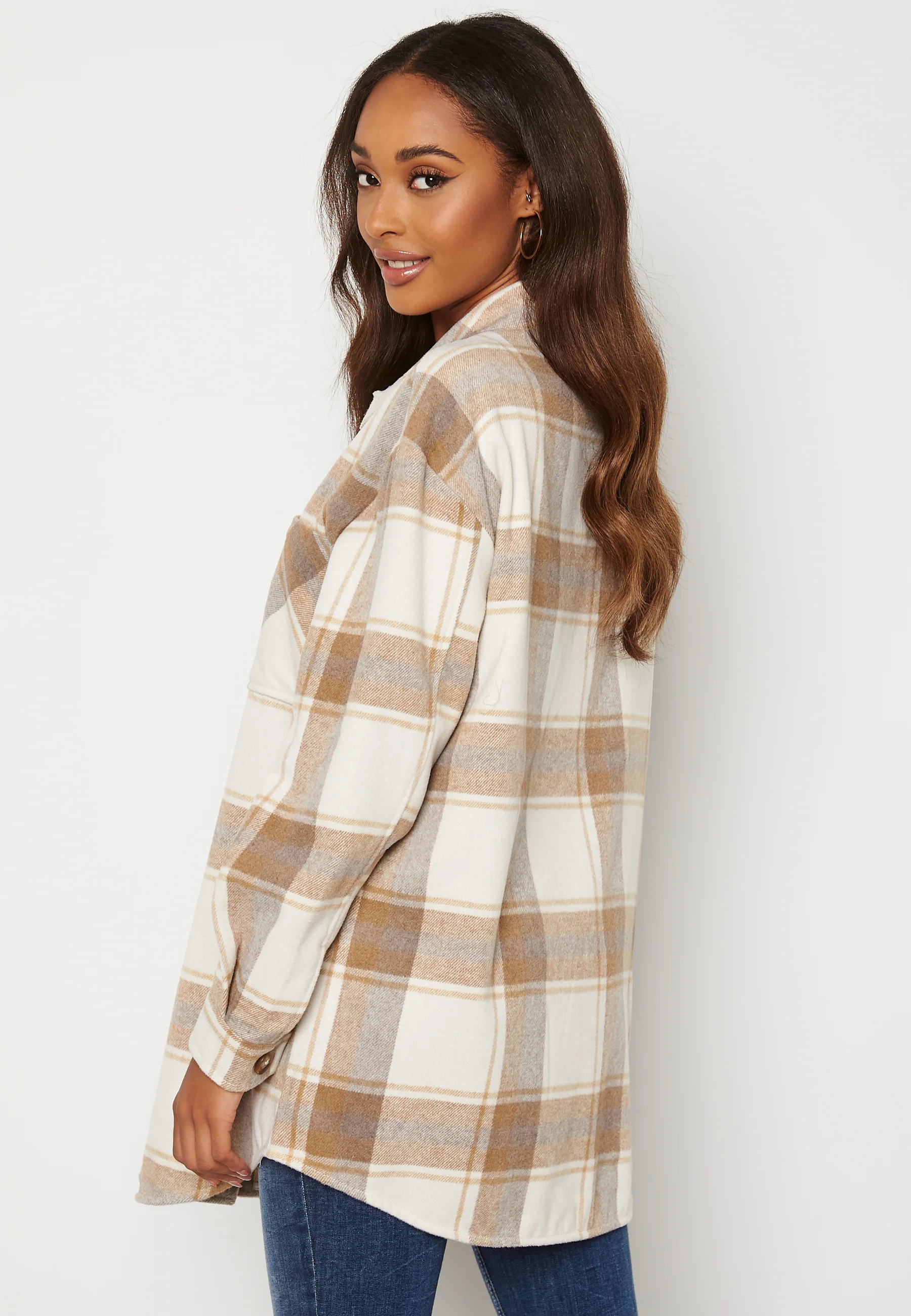 Kimmi Check Shirt L/S Jacket - Image 3
