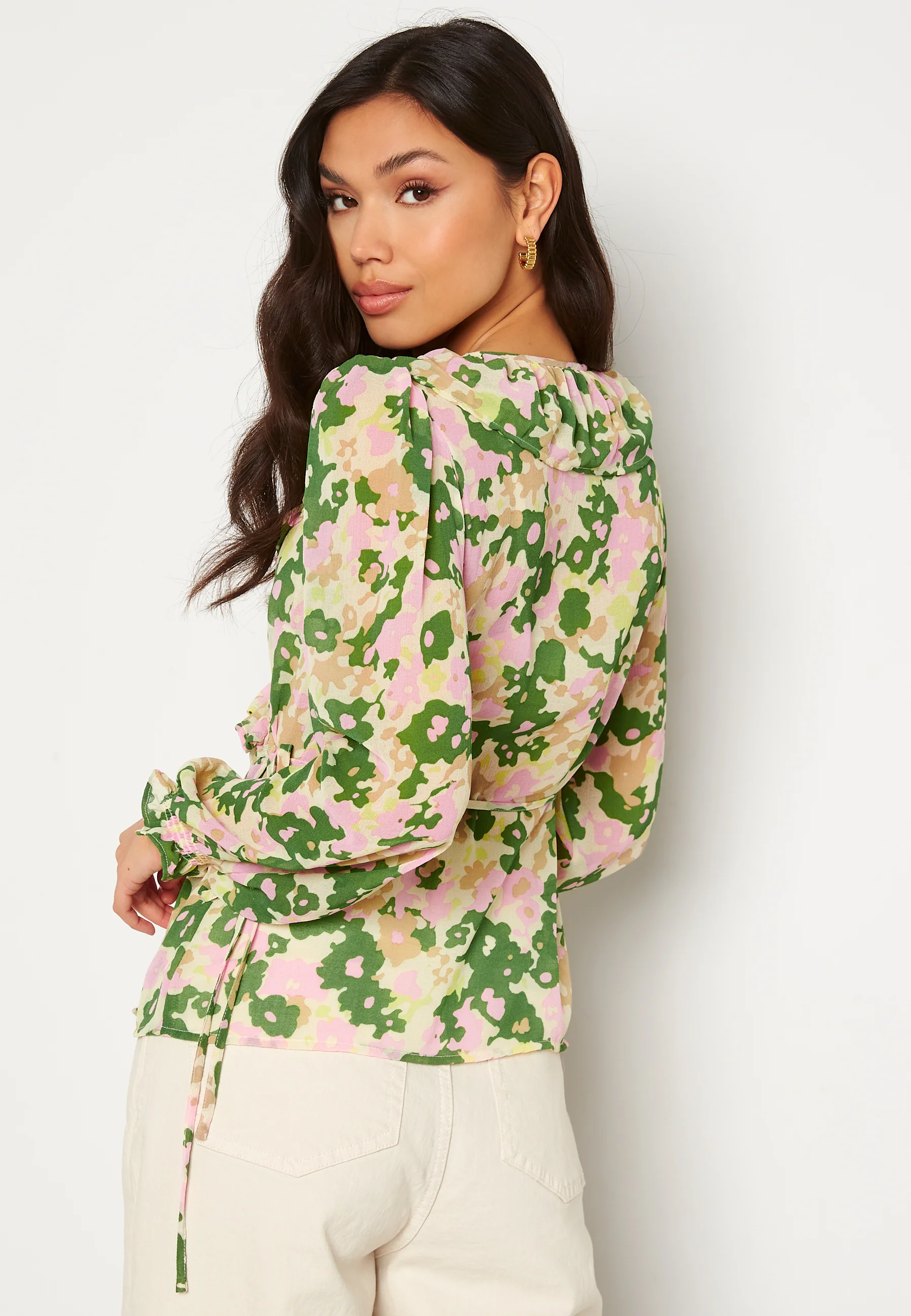 Kirsten L/S Wrap Top - Image 3