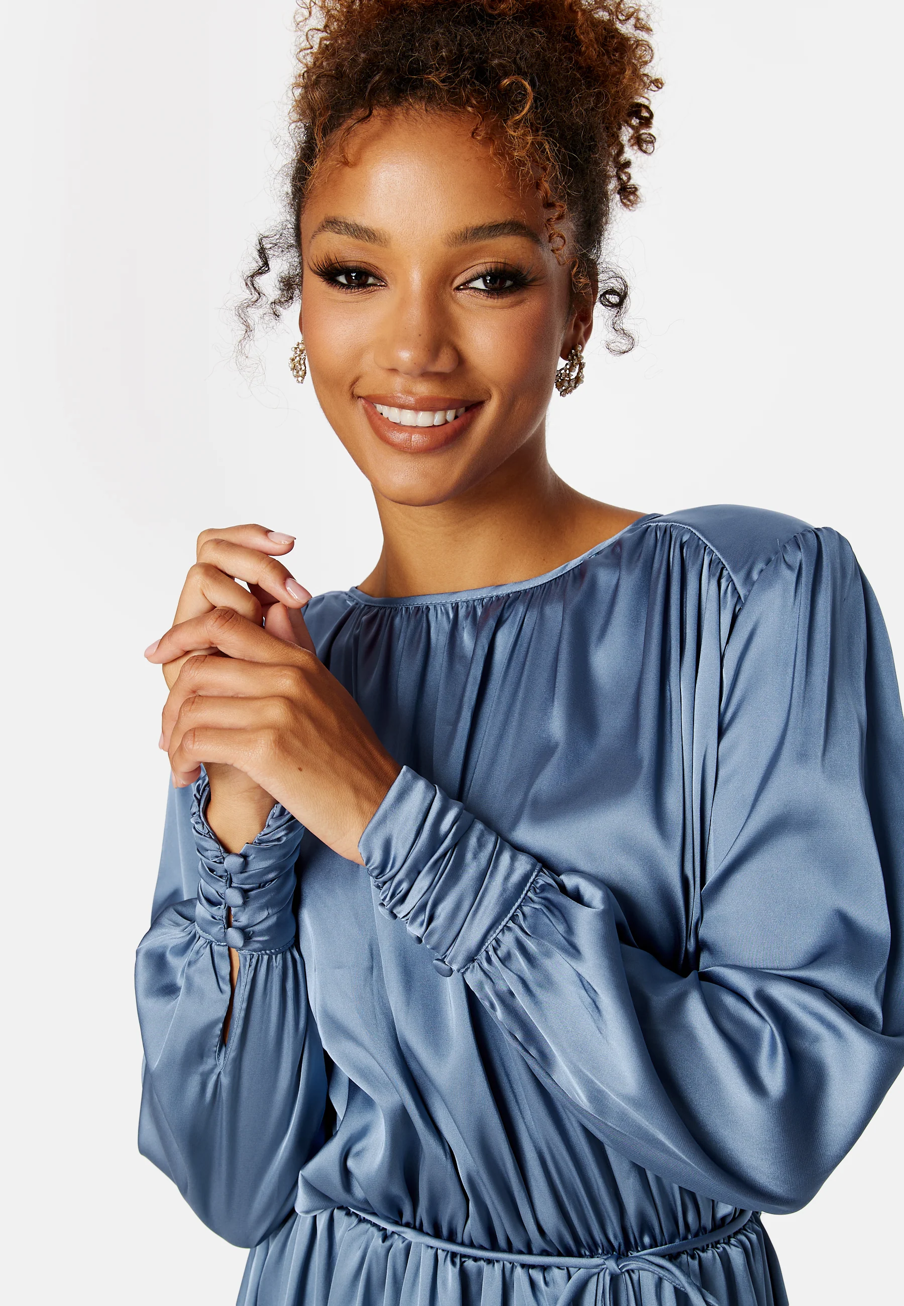 Klara Satin Dress - Image 4