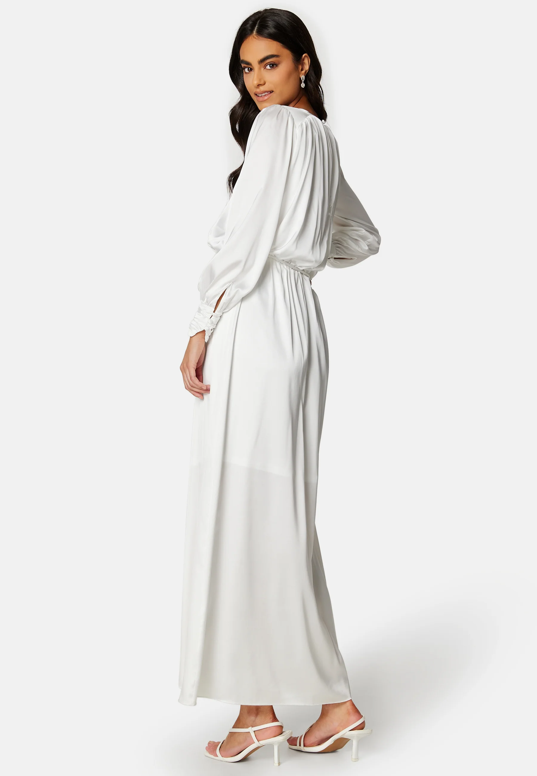 Klara Satin Maxi  Dress - Image 4
