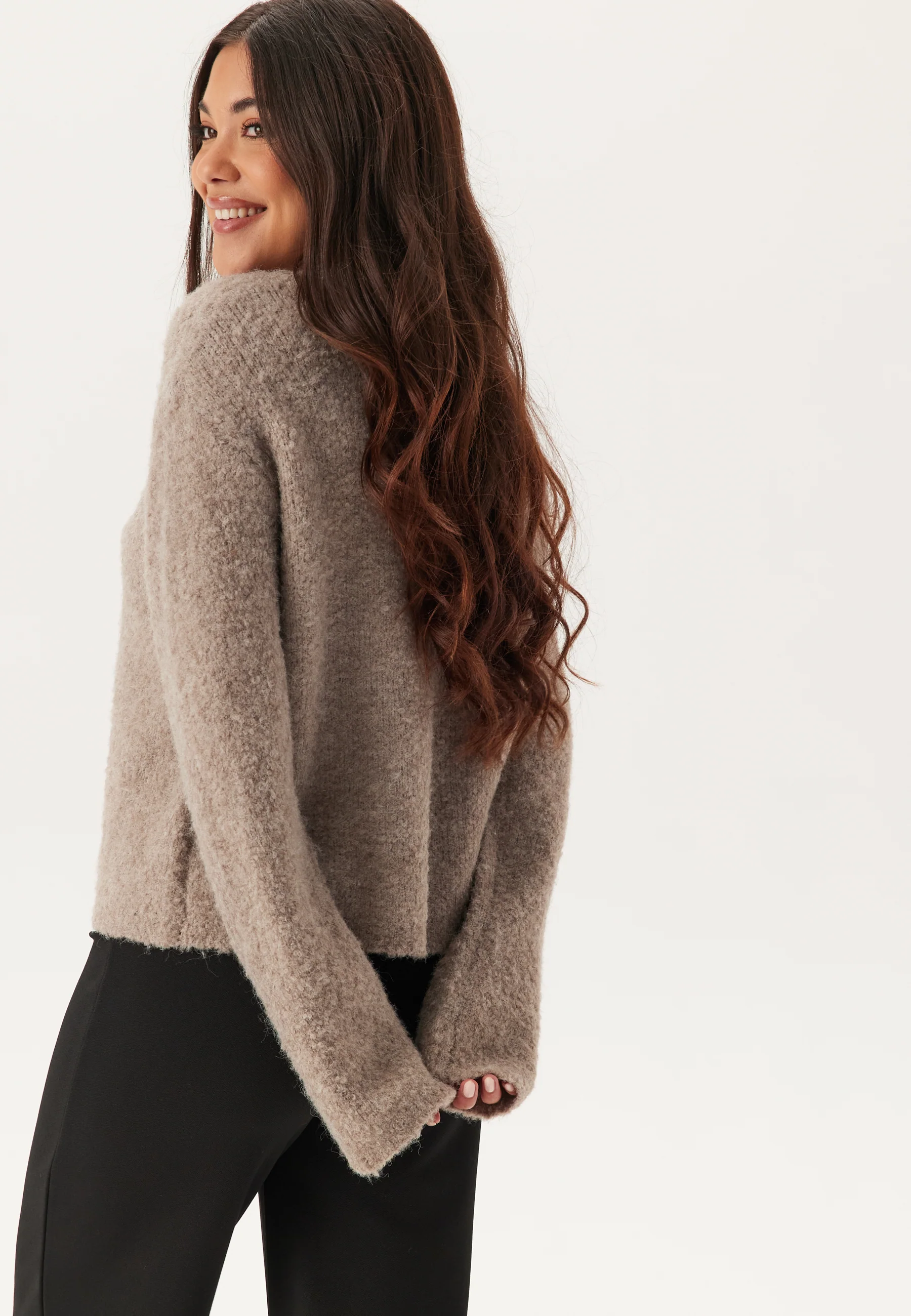 Knitted Bouclé Sweater - Image 3