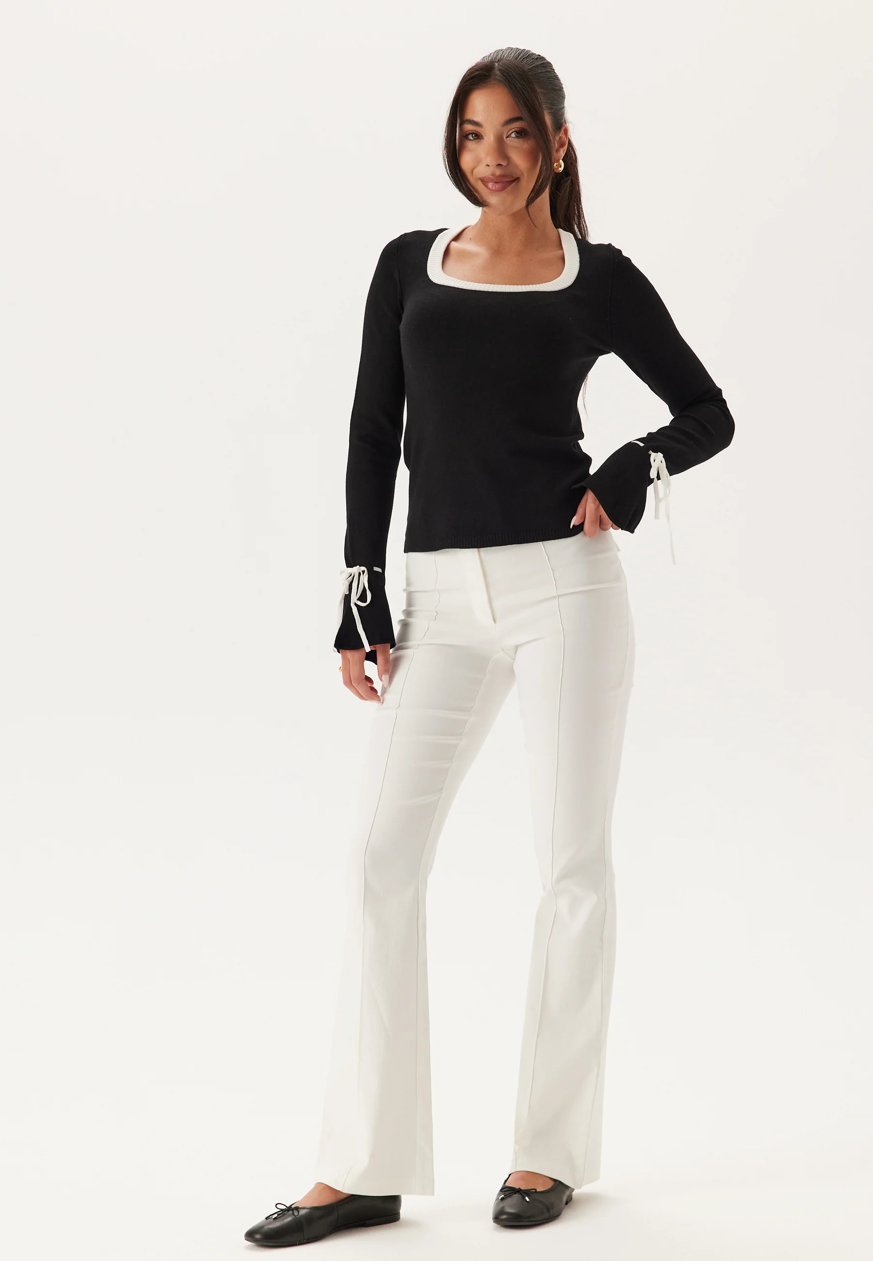 Knitted Bow Sweater - Image 3