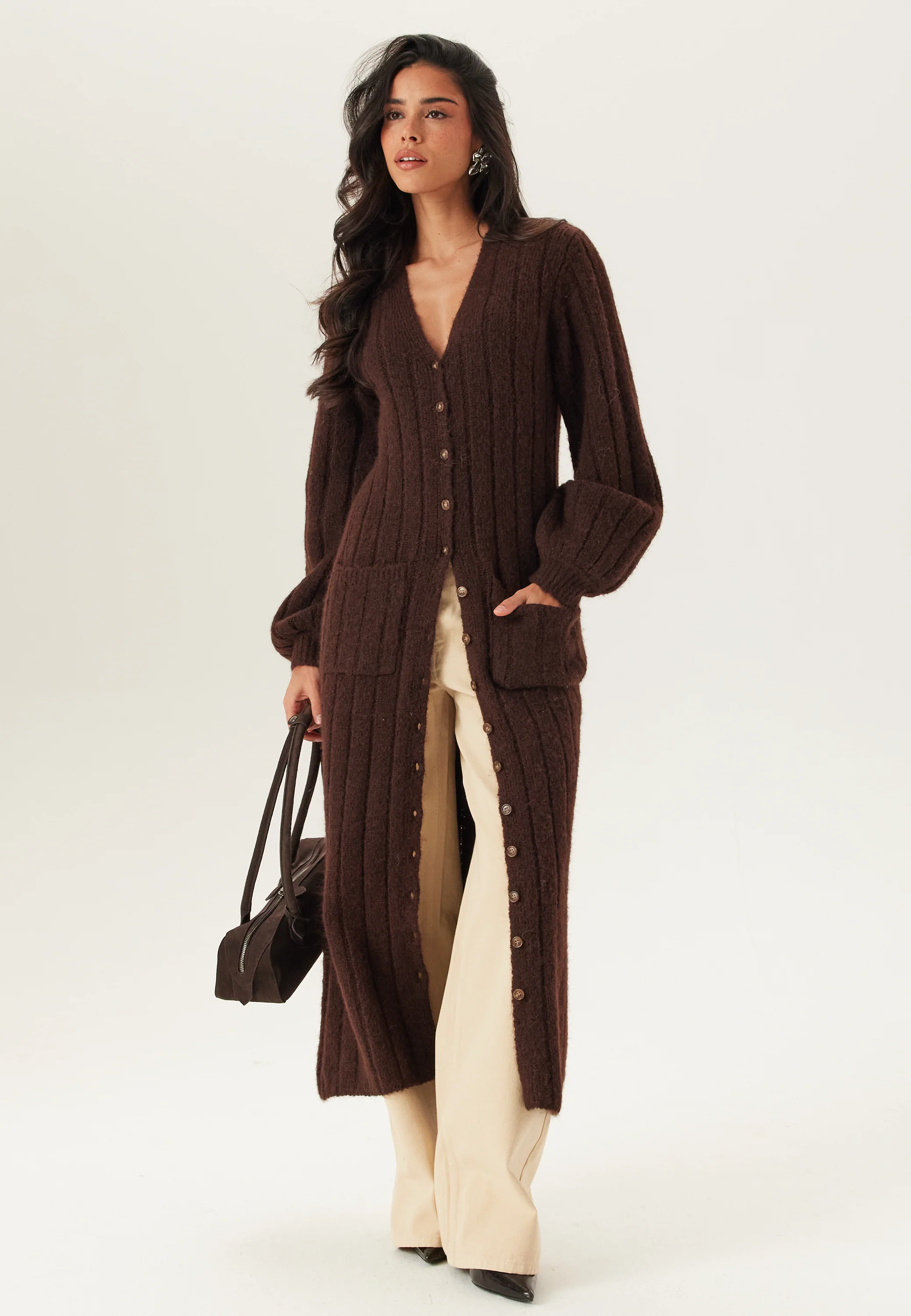 Knitted Cardigan Dress