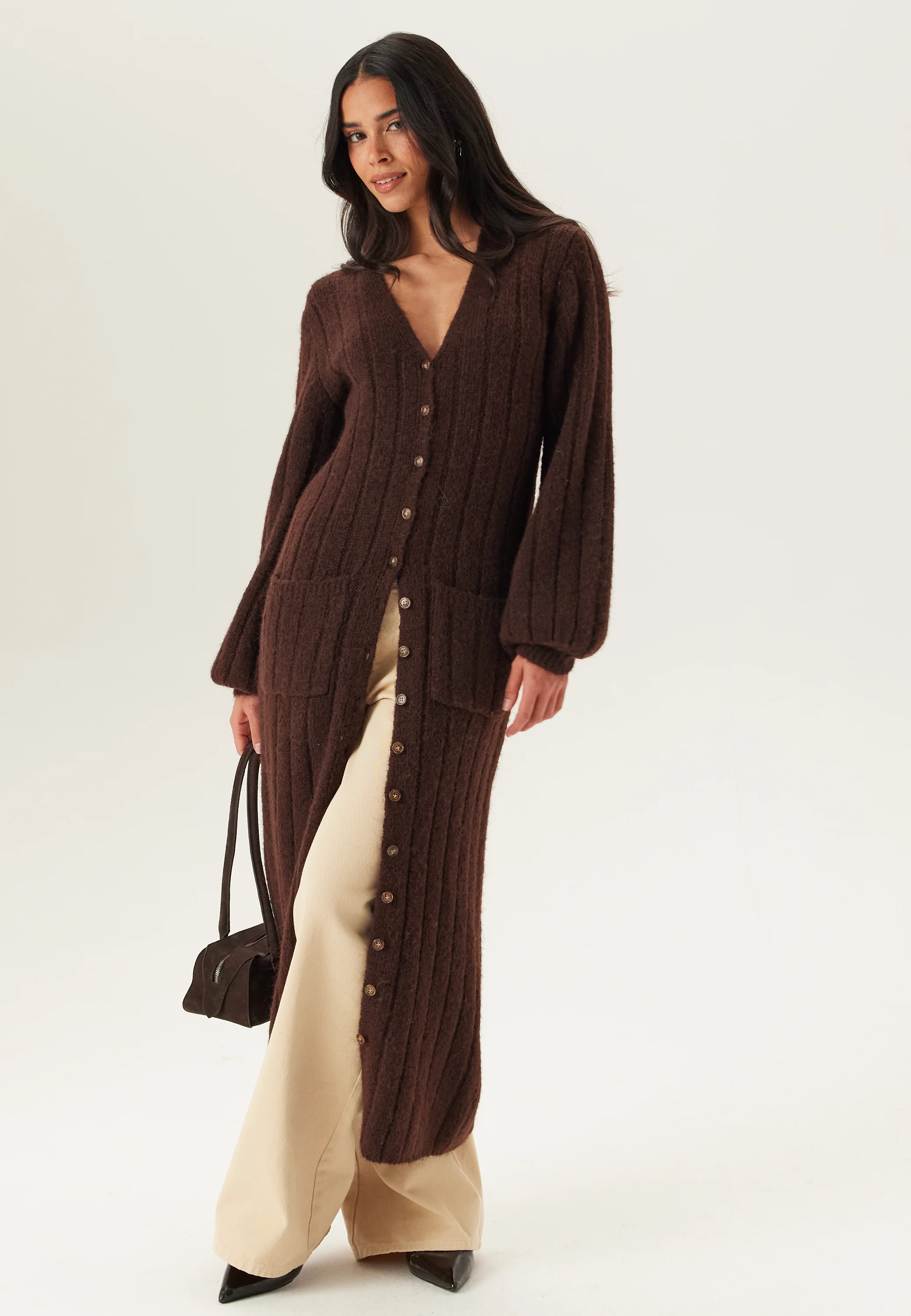 Knitted Cardigan Dress - Image 3