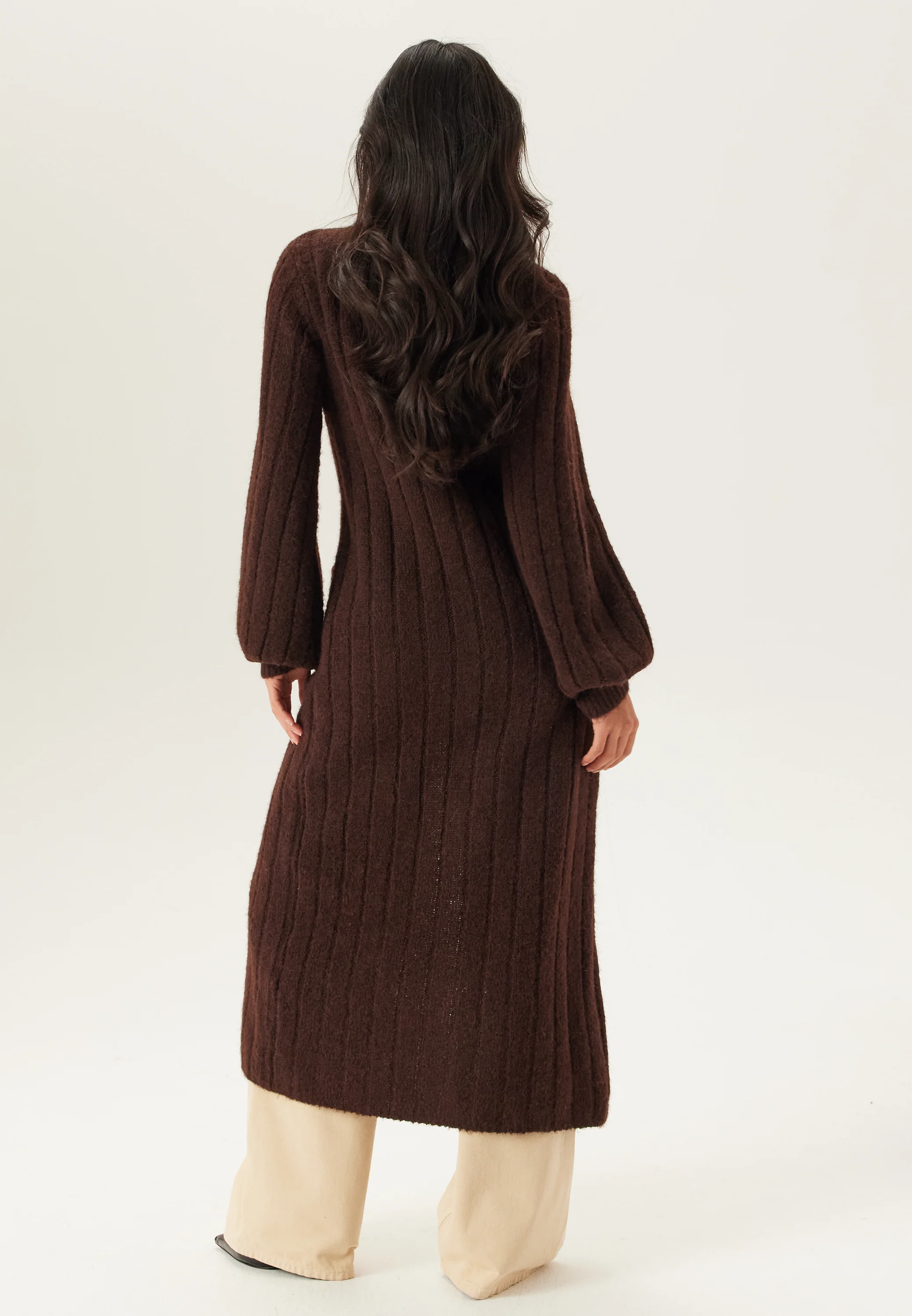 Knitted Cardigan Dress - Image 4