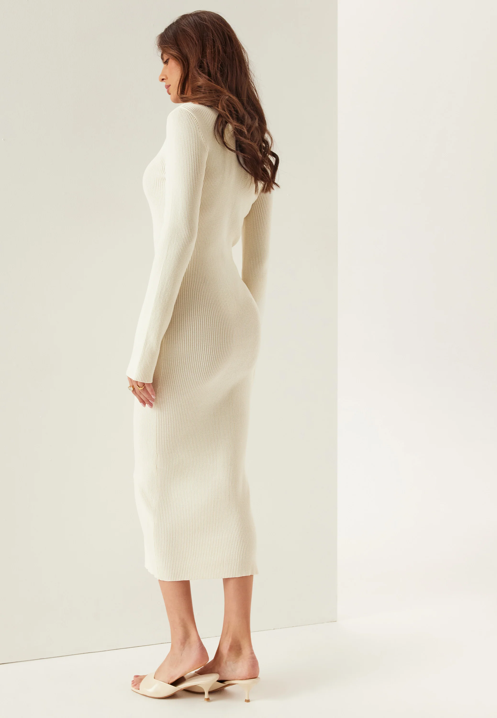 Knitted Cardigan Dress - Image 3