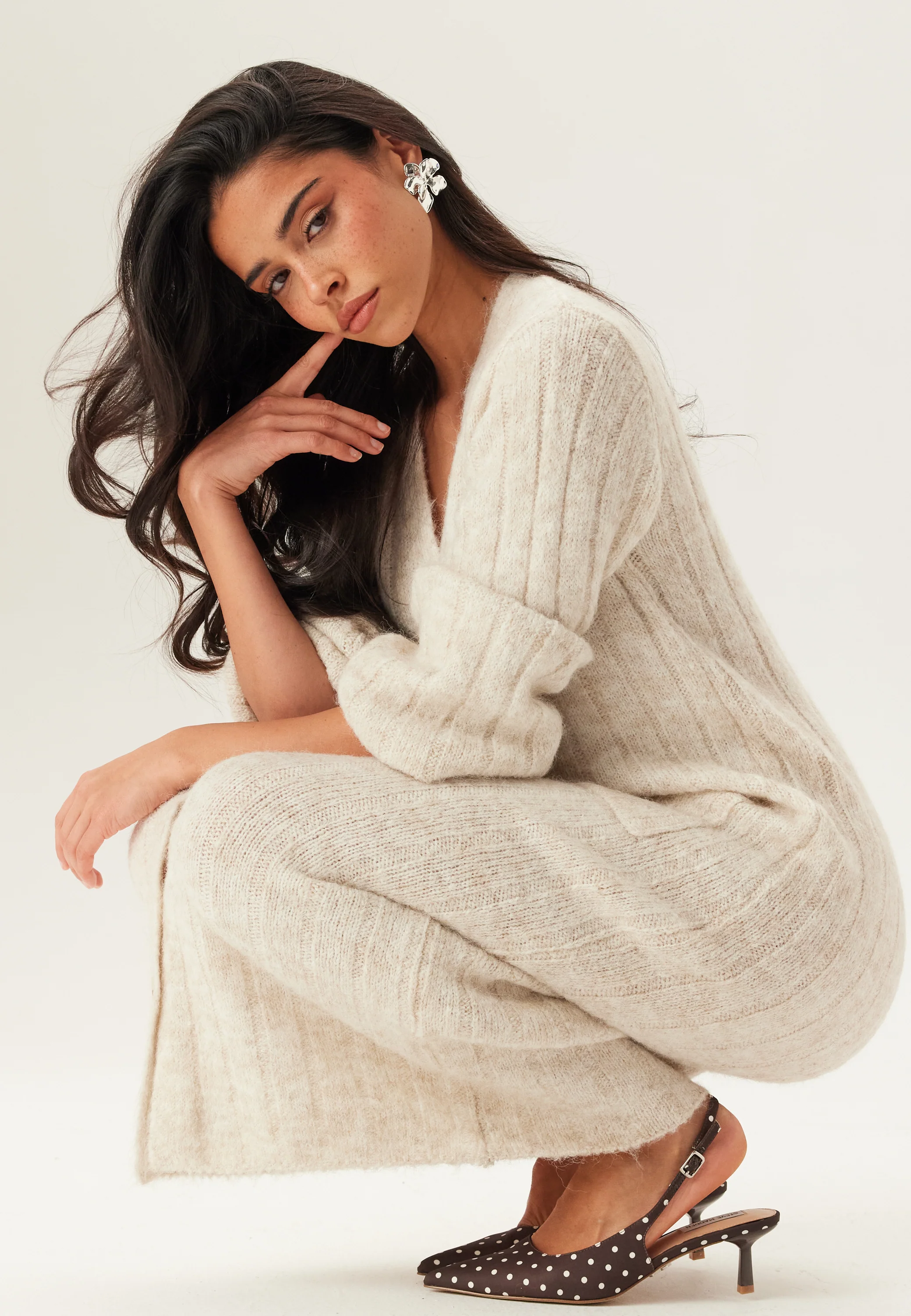 Knitted Cardigan Dress - Image 5