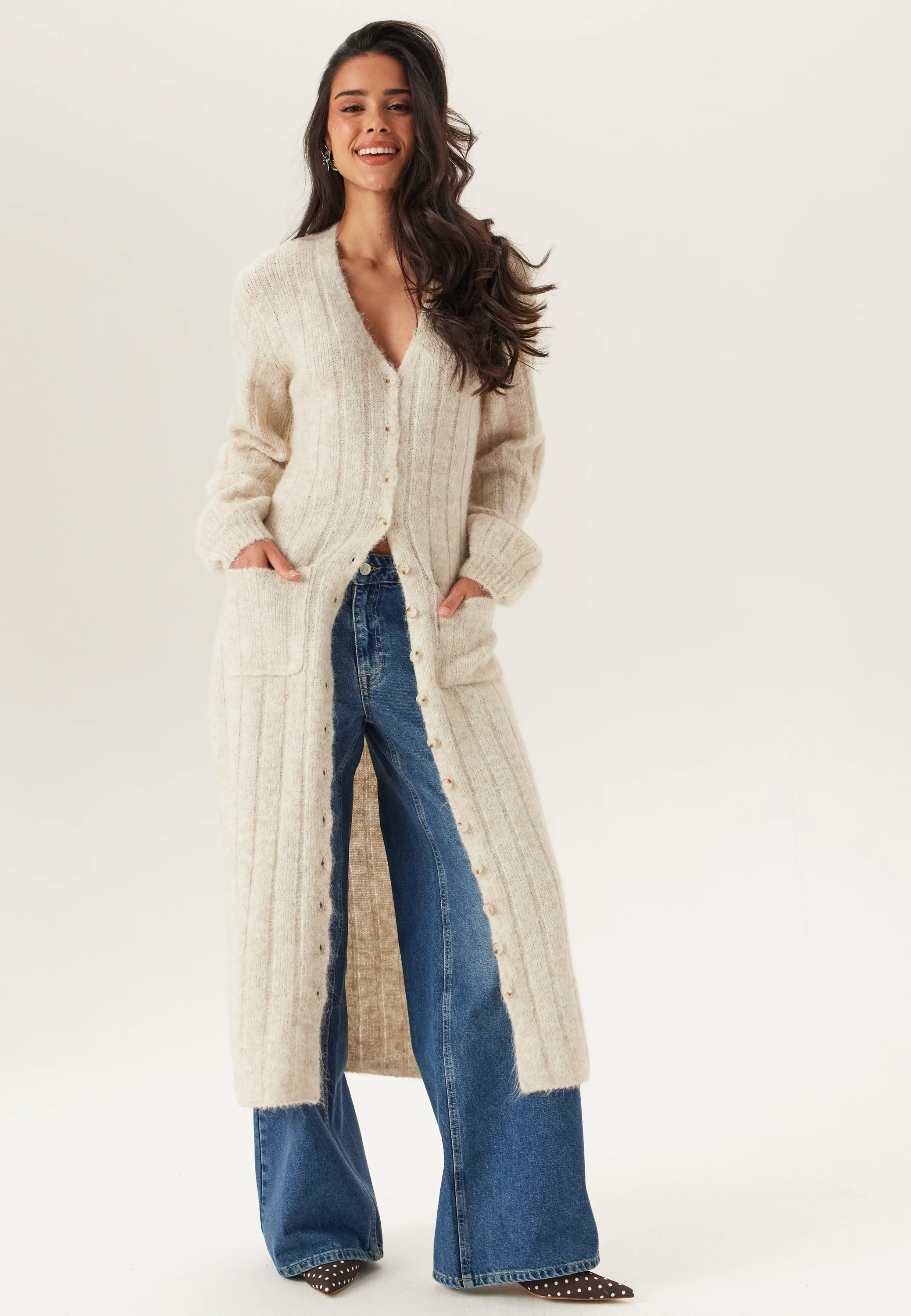 Knitted Cardigan Dress - Image 7