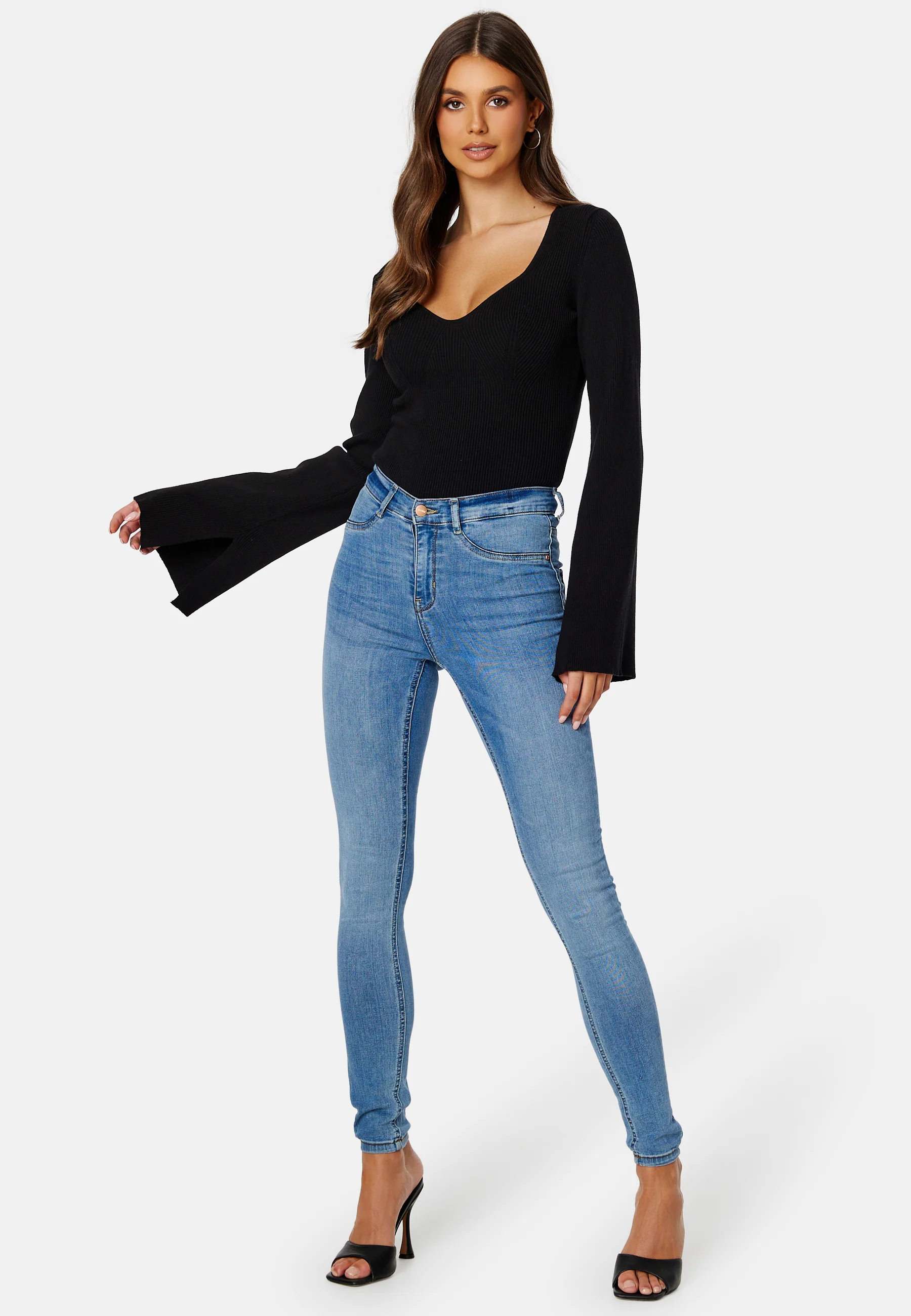 Knitted L/S Slit Top - Image 2