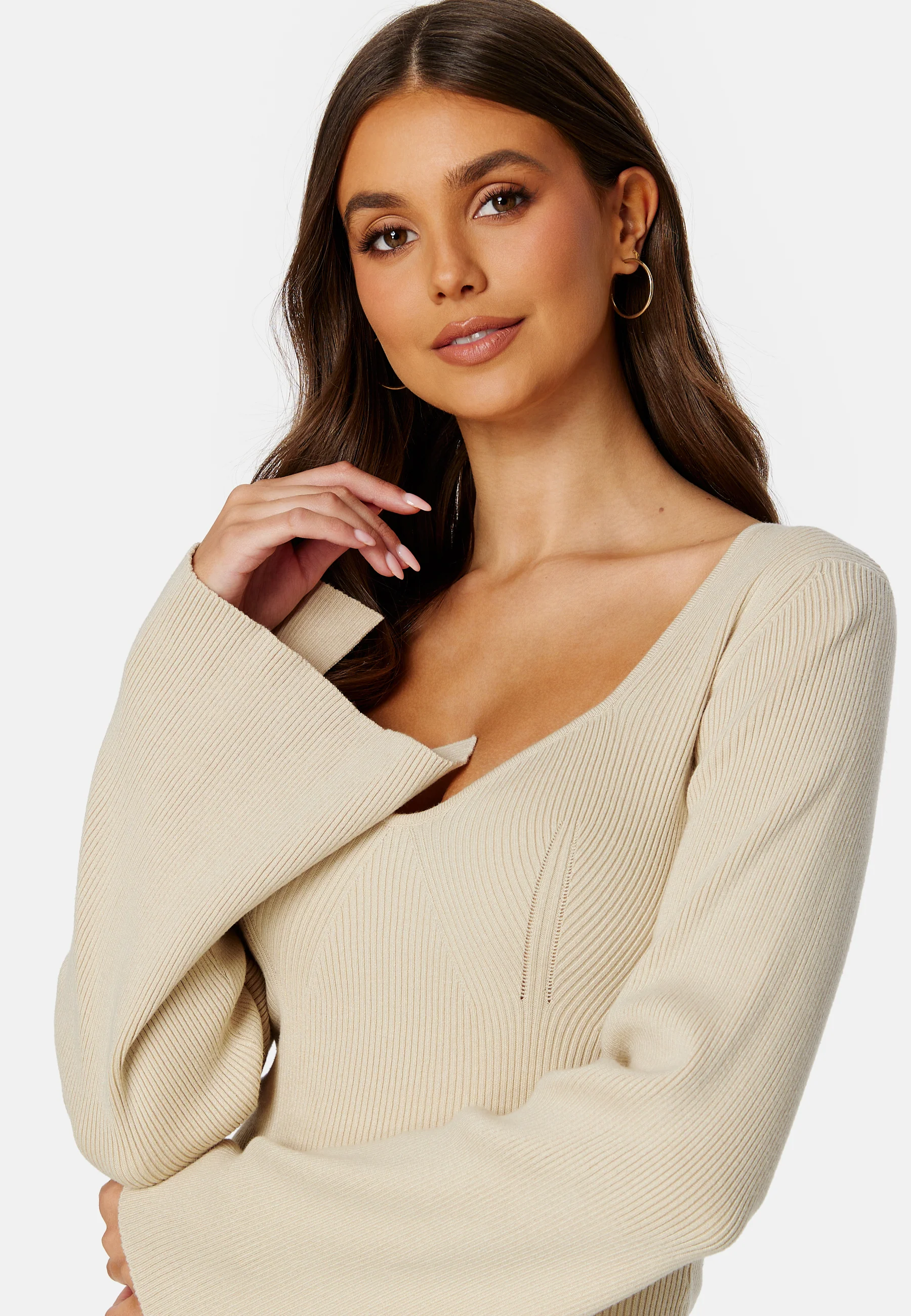 Knitted L/S Slit Top - Image 4
