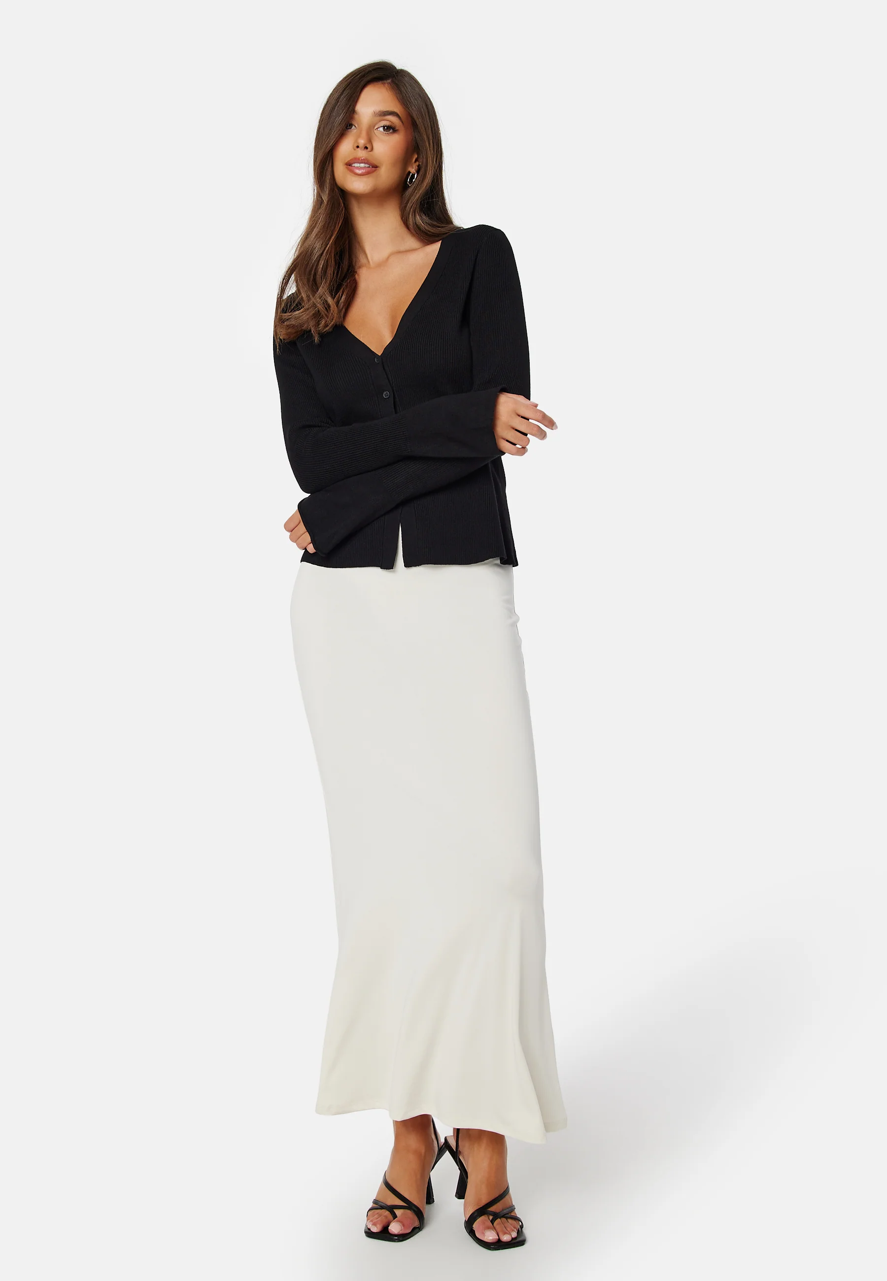 Knitted Rib Cardigan - Image 2