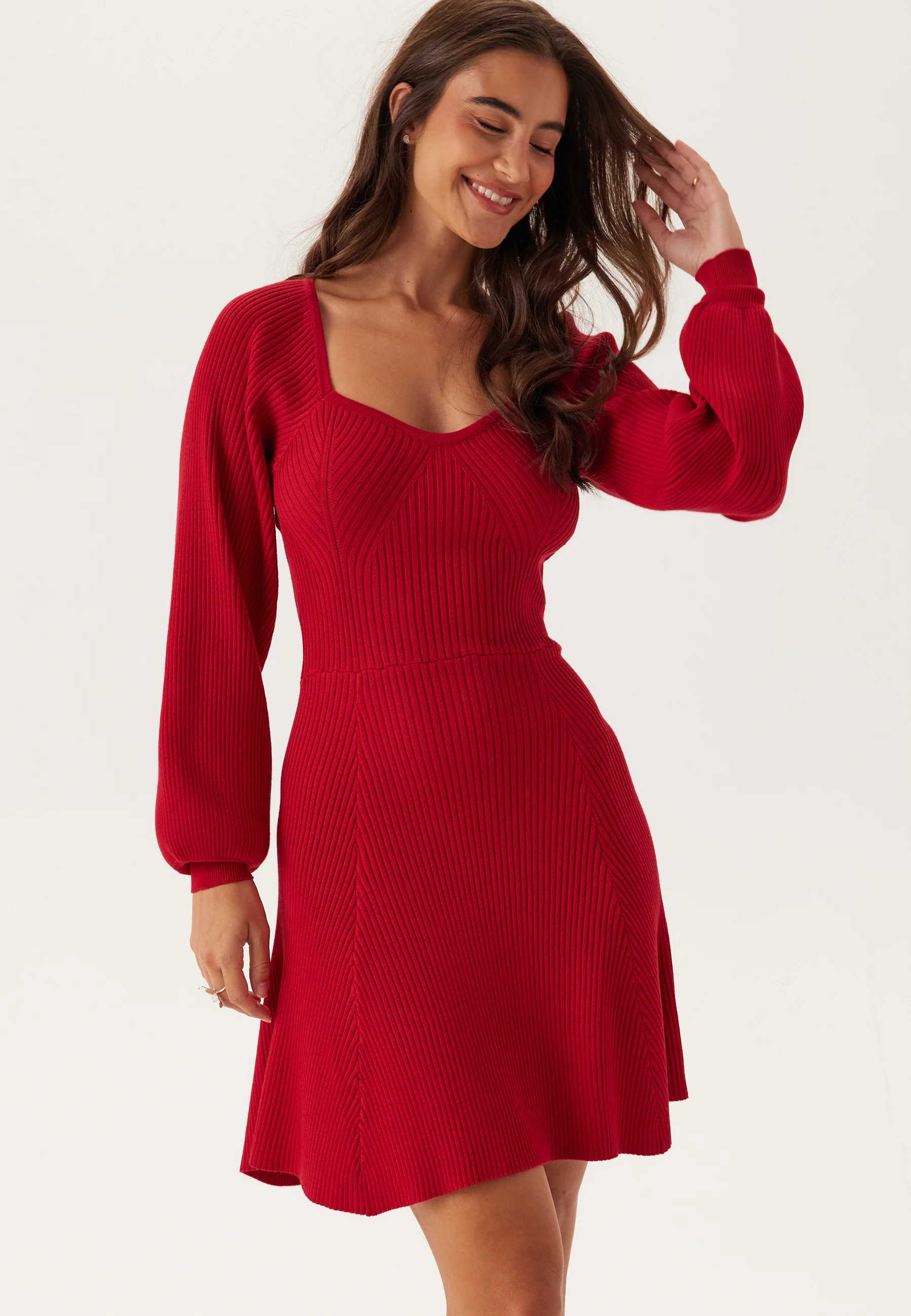 Knitted Short Skater Dress