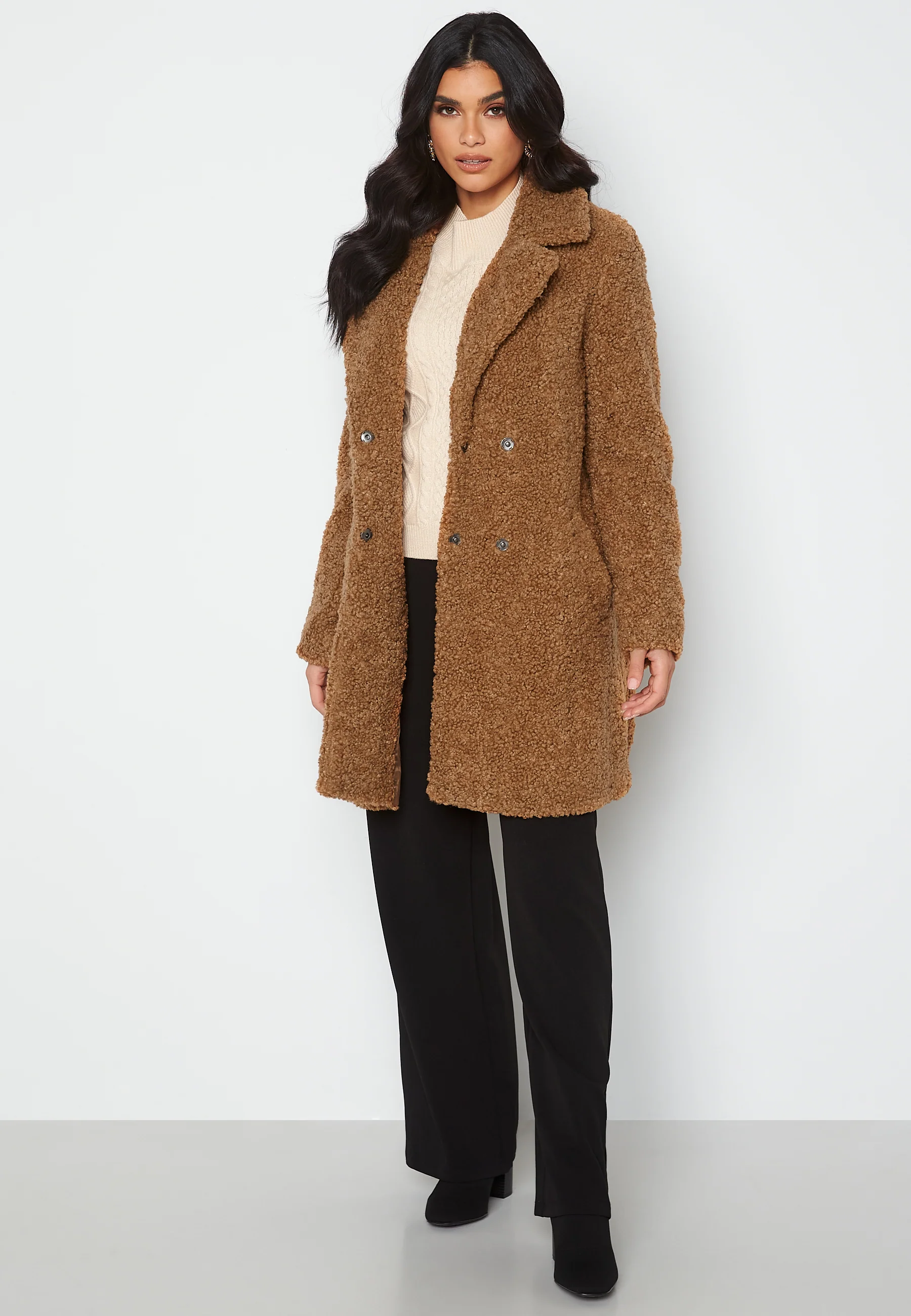 Kylie Long Teddy Jacket - Image 3