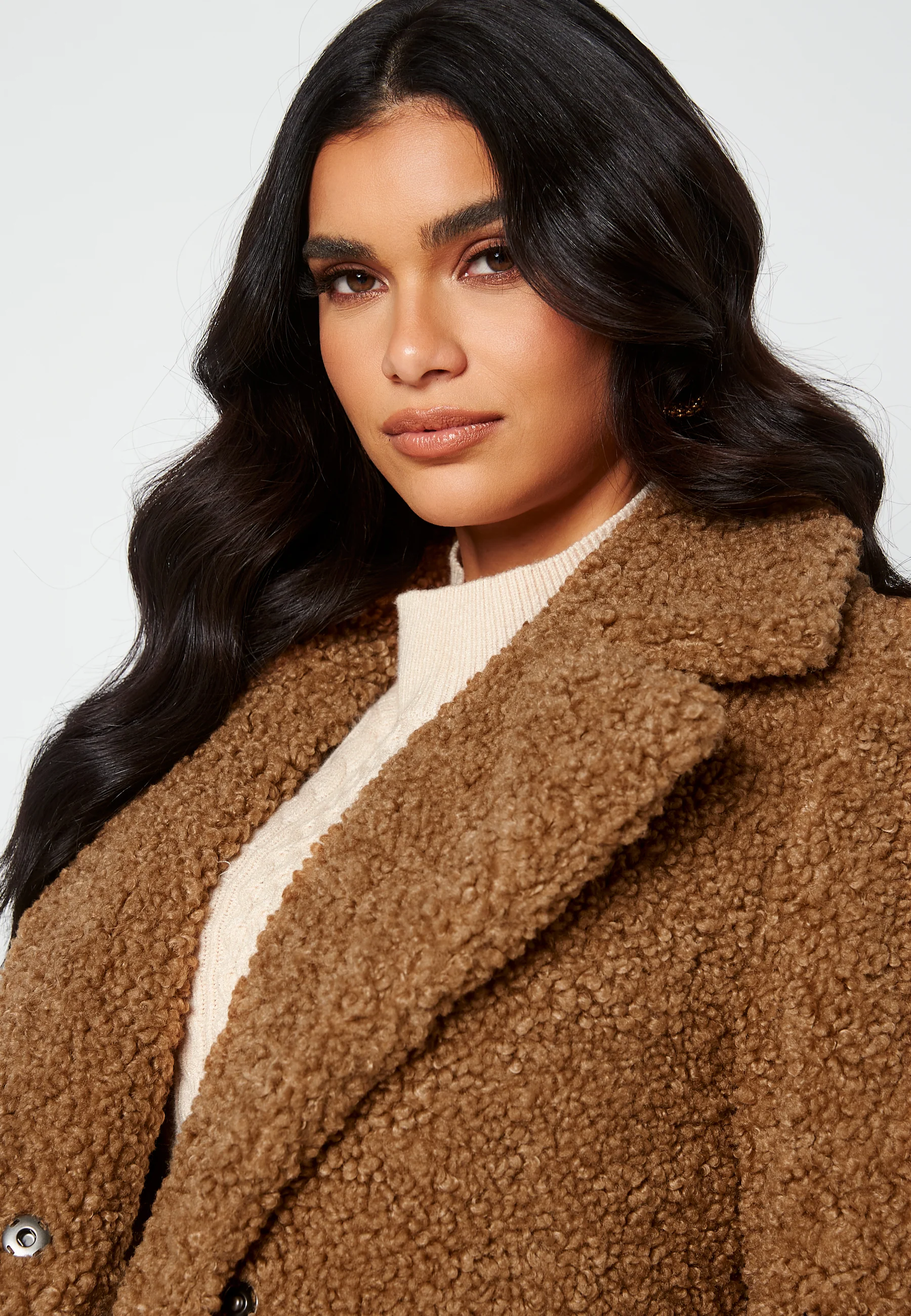 Kylie Long Teddy Jacket - Image 6