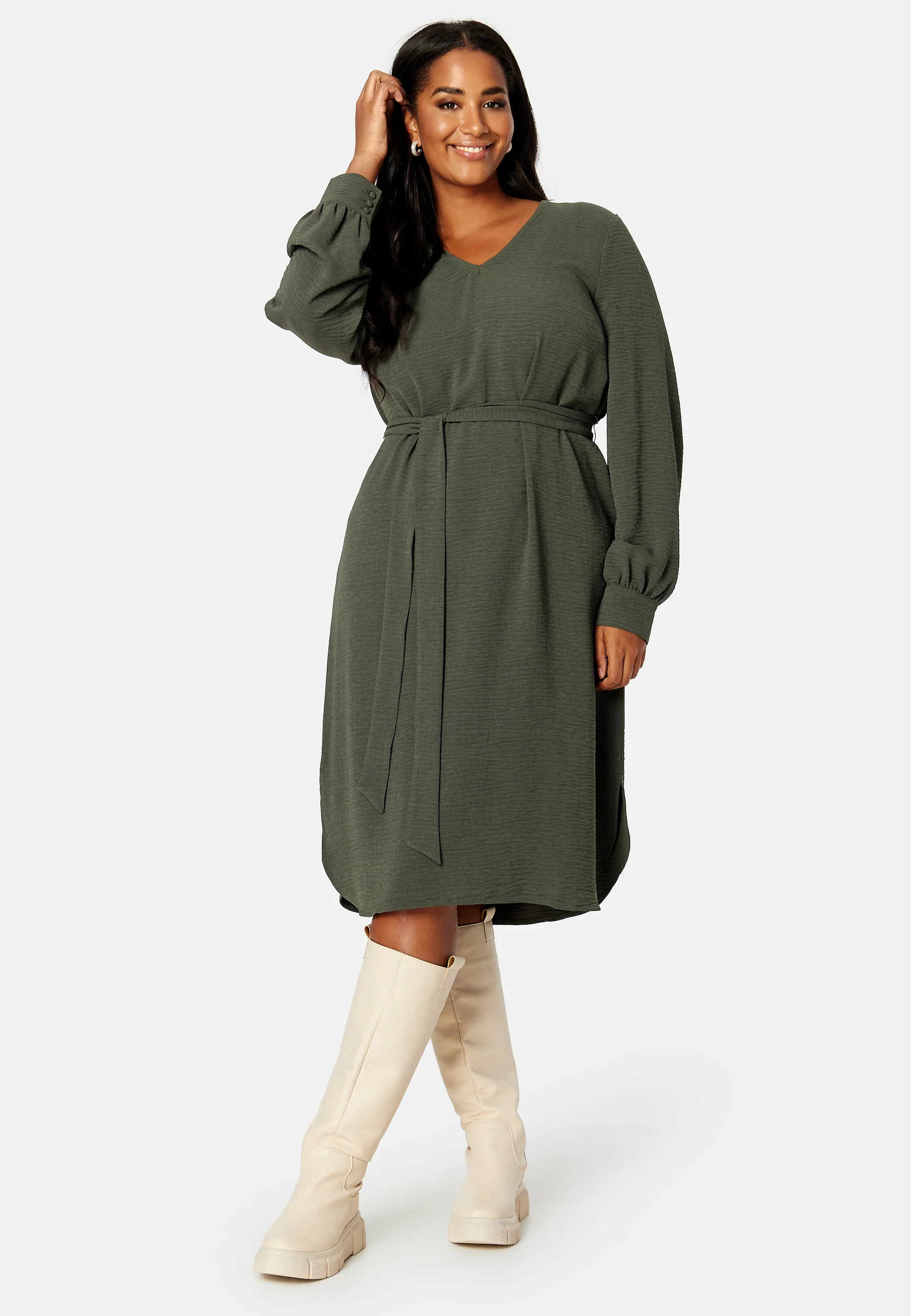 L/S Belted Dress - Image 5