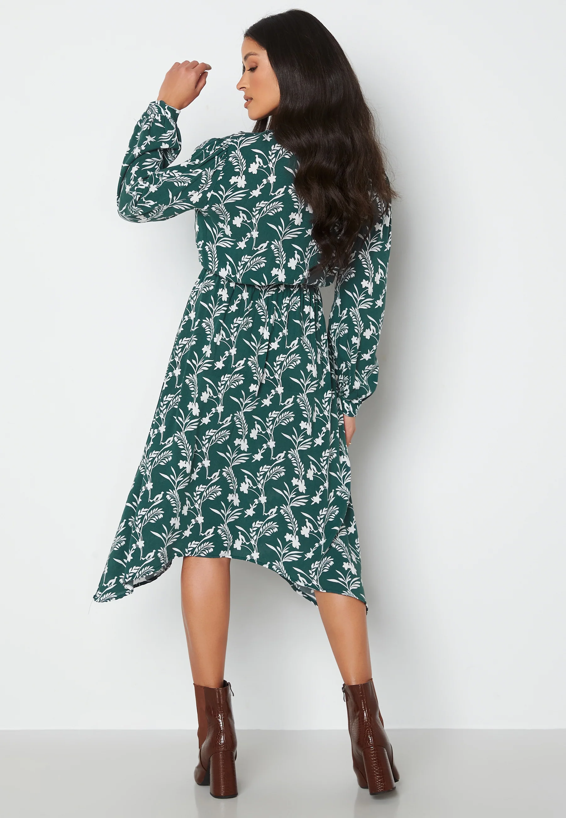 L/S String Printed Dress - Image 2
