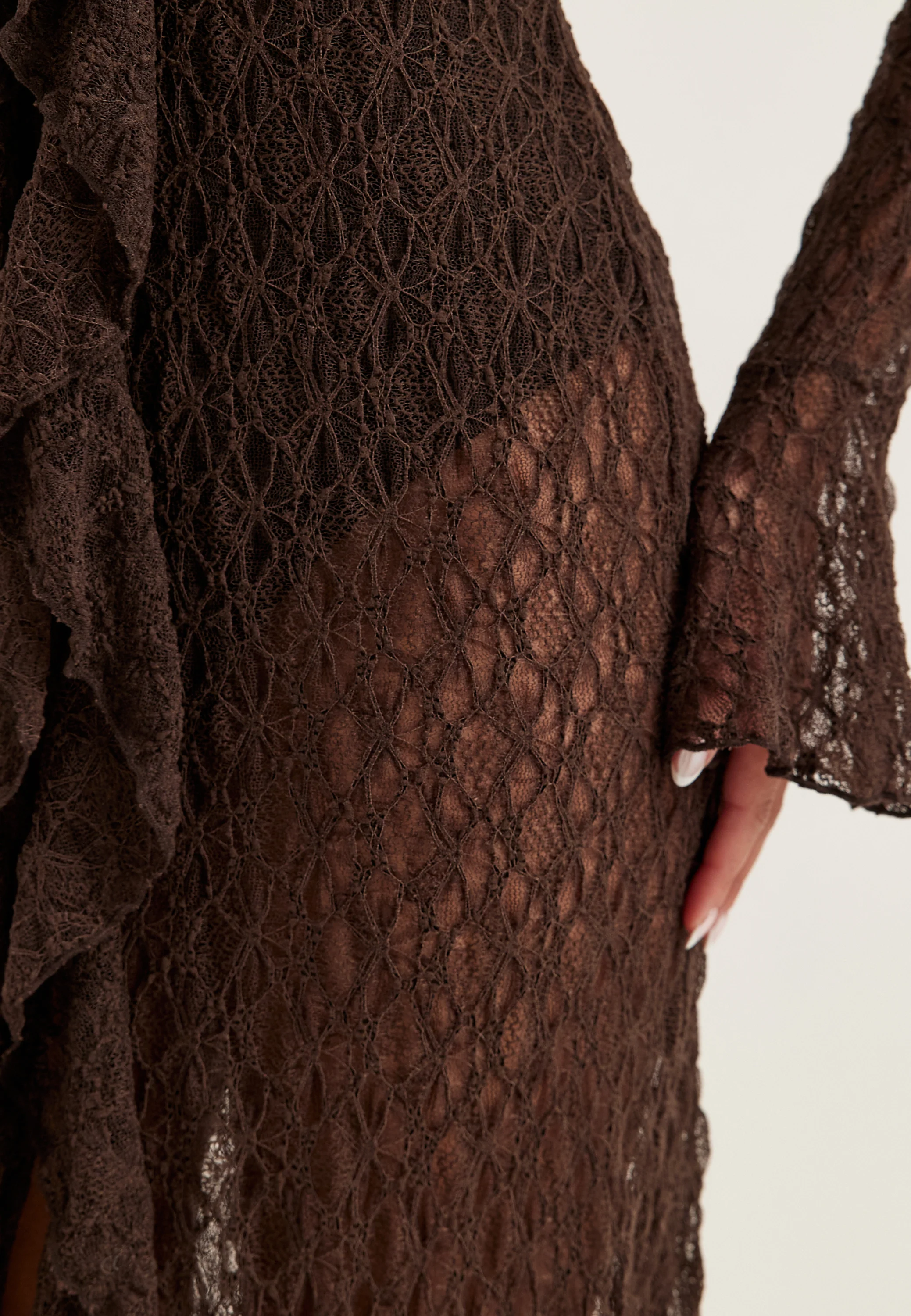 Lace Cardigan Dress - Image 7