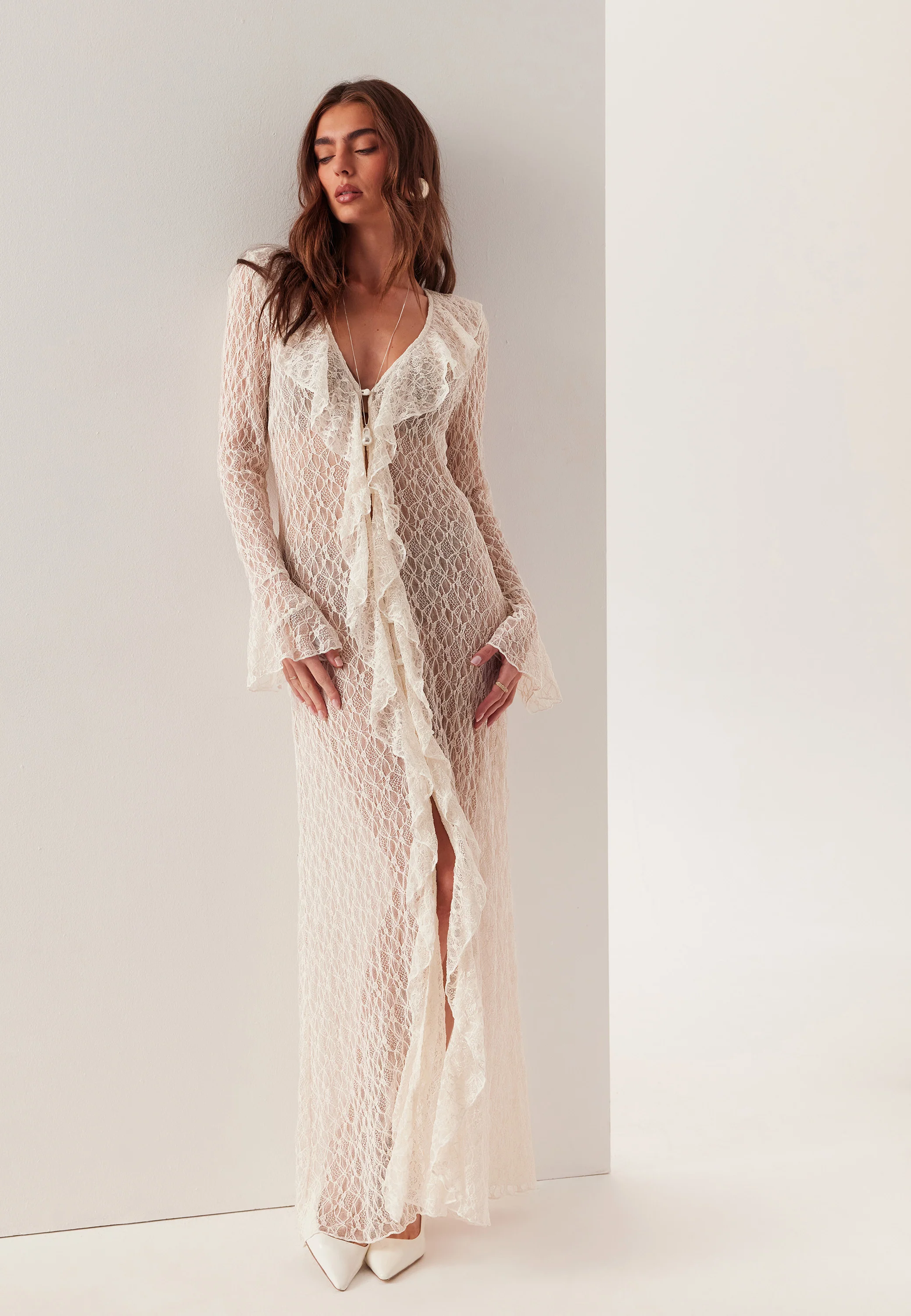 Lace Cardigan Dress - Image 4