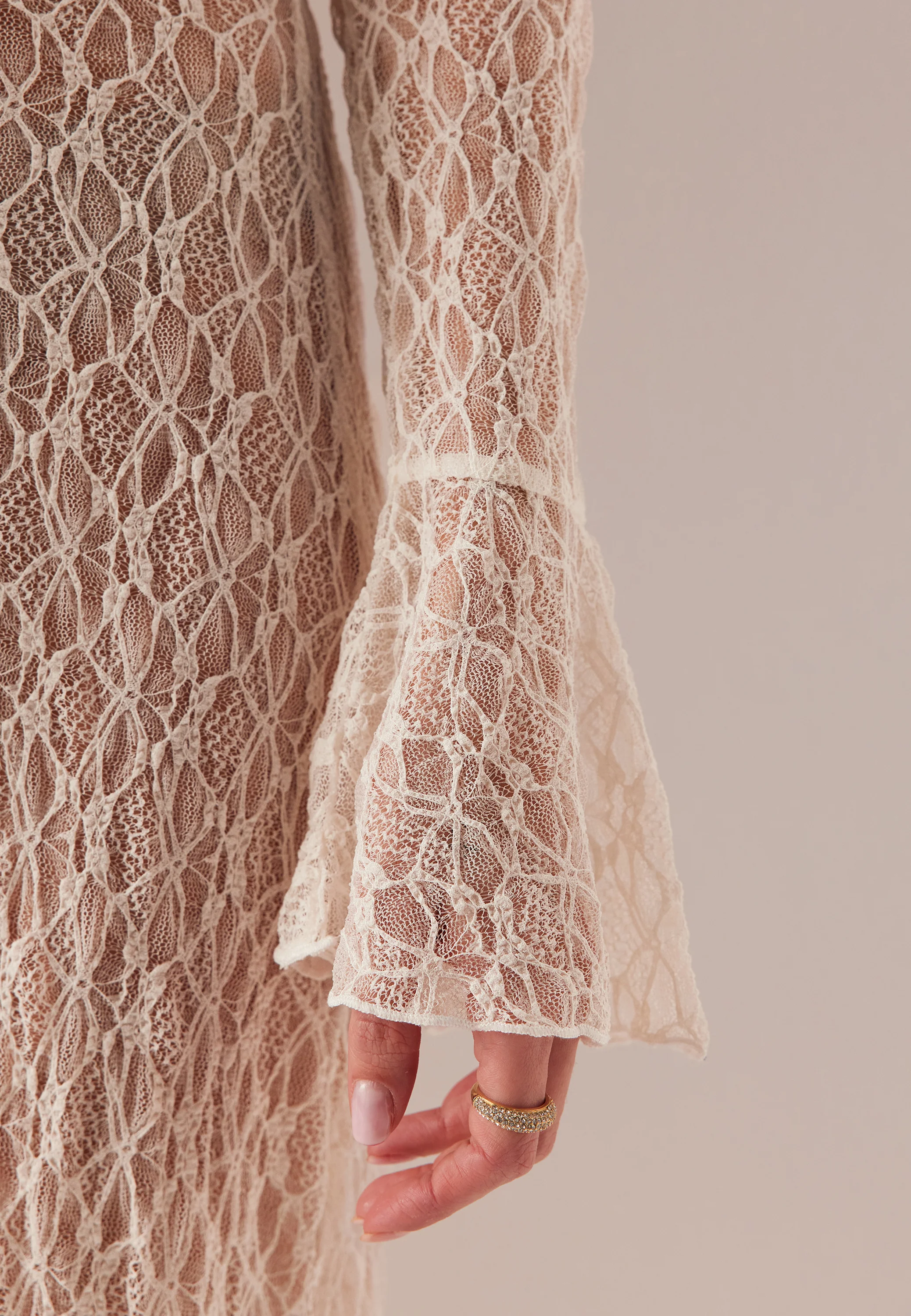 Lace Cardigan Dress - Image 7