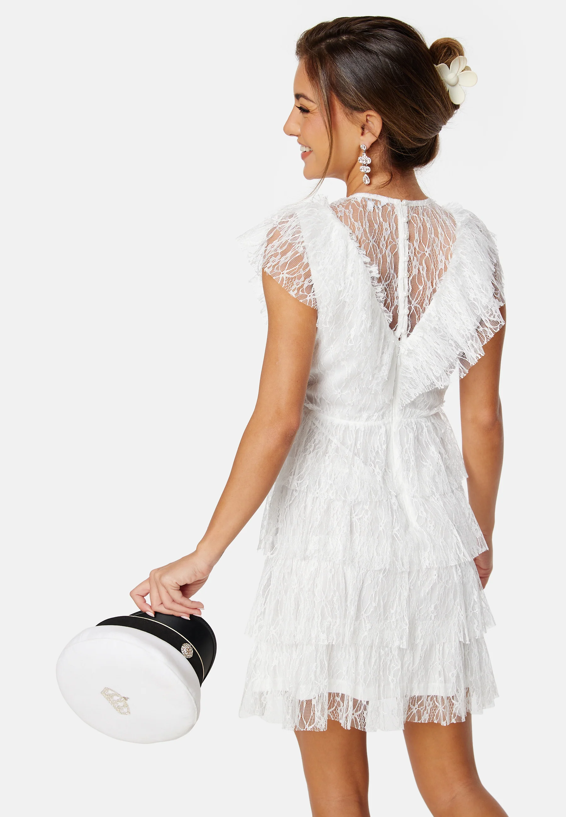 Lace Frill Dress - Image 7