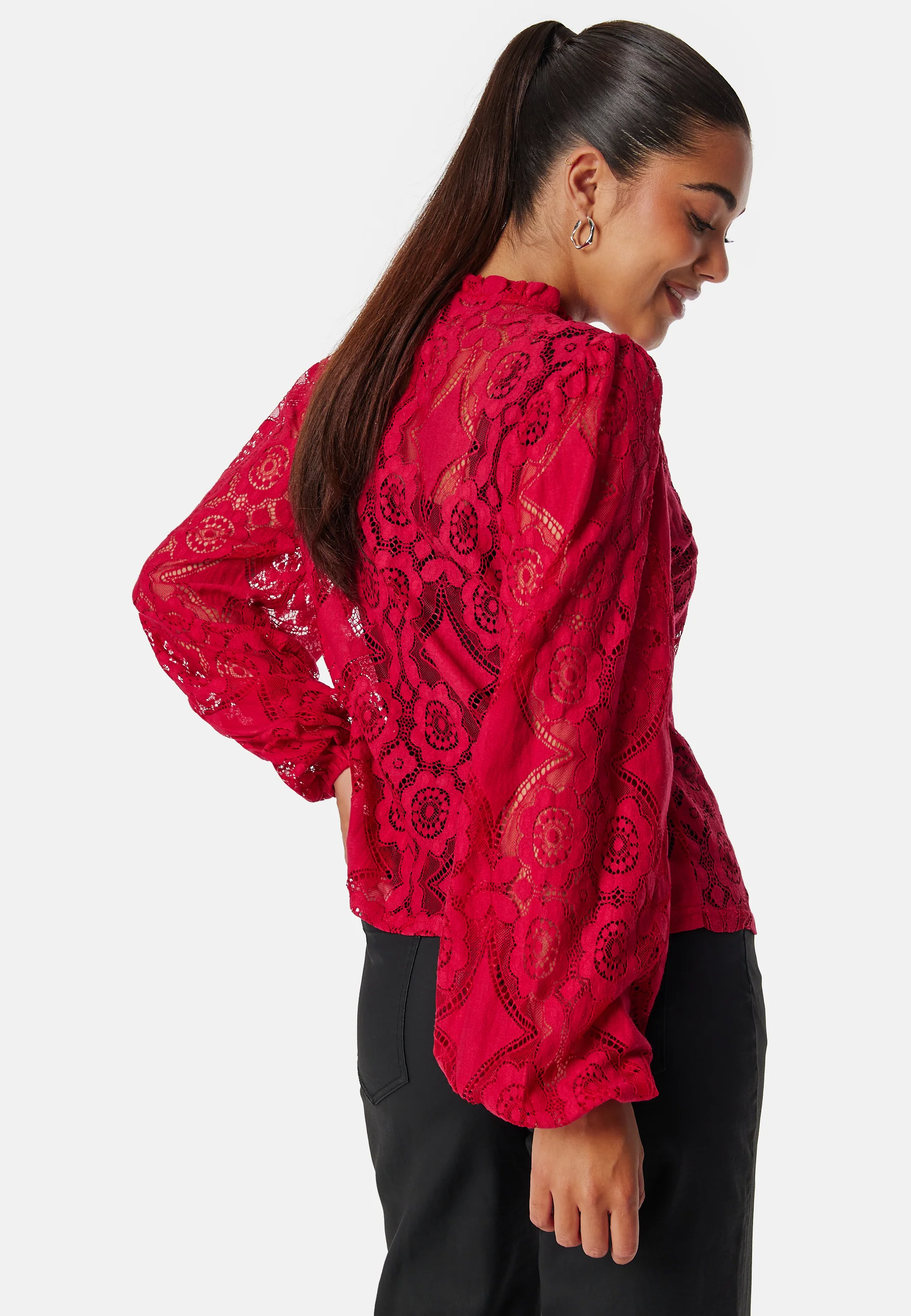 Lace L/S Blouse - Image 4
