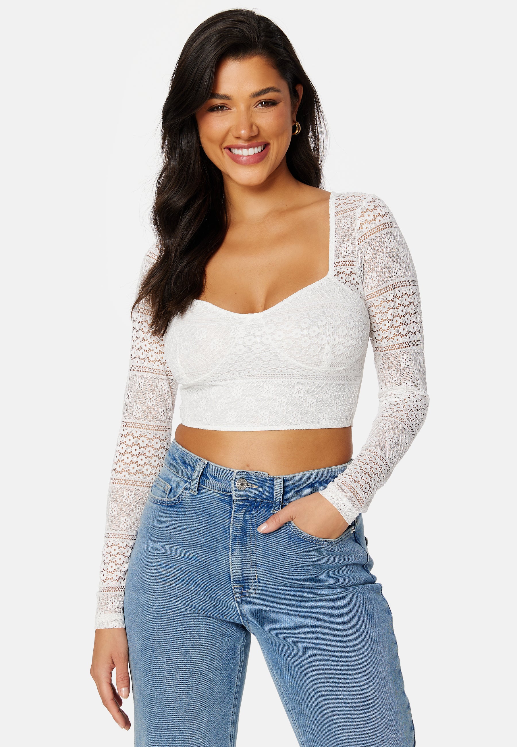 Lace L/S Bustier Top - Image 3