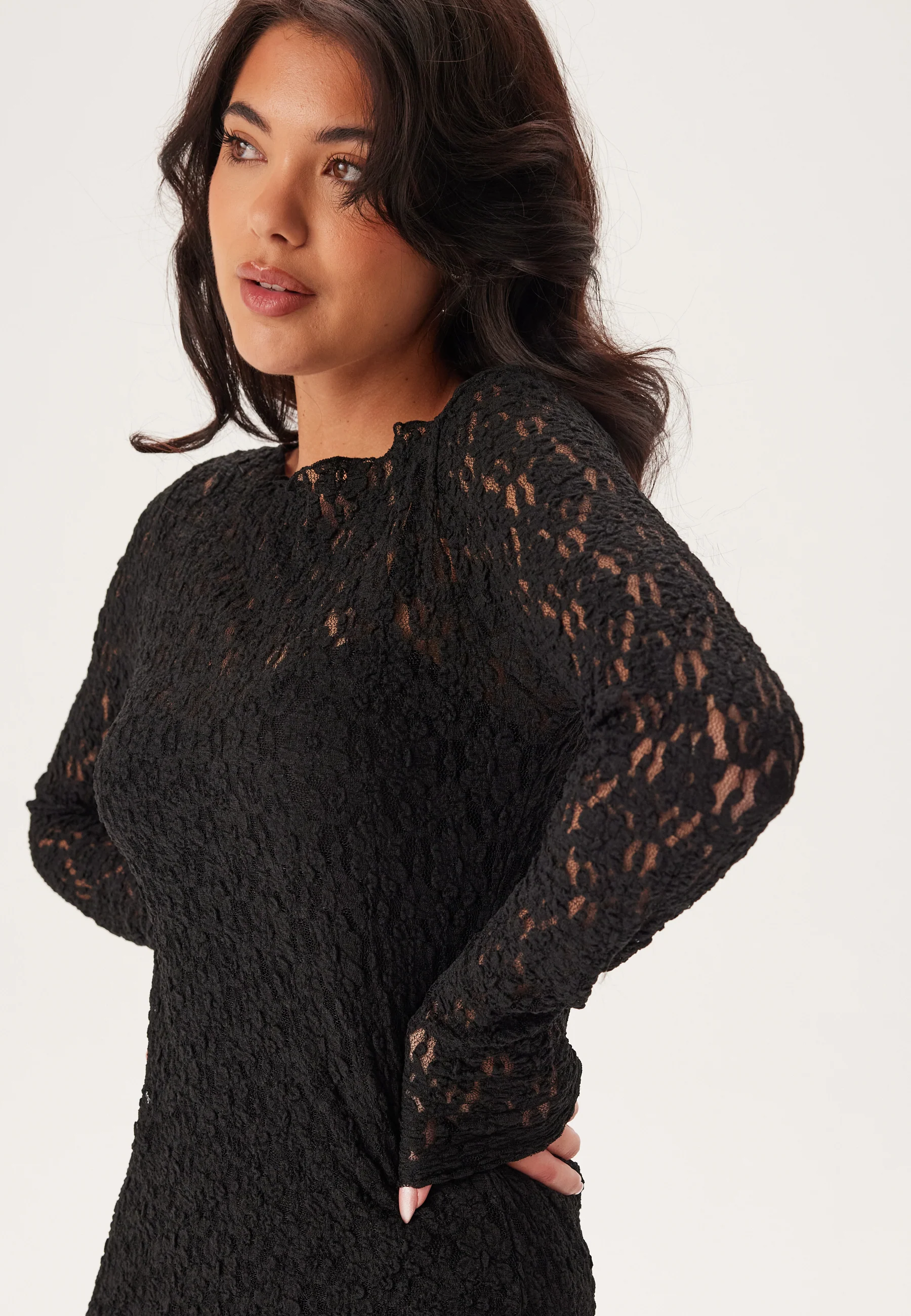 Lace Midi Dress - Image 4