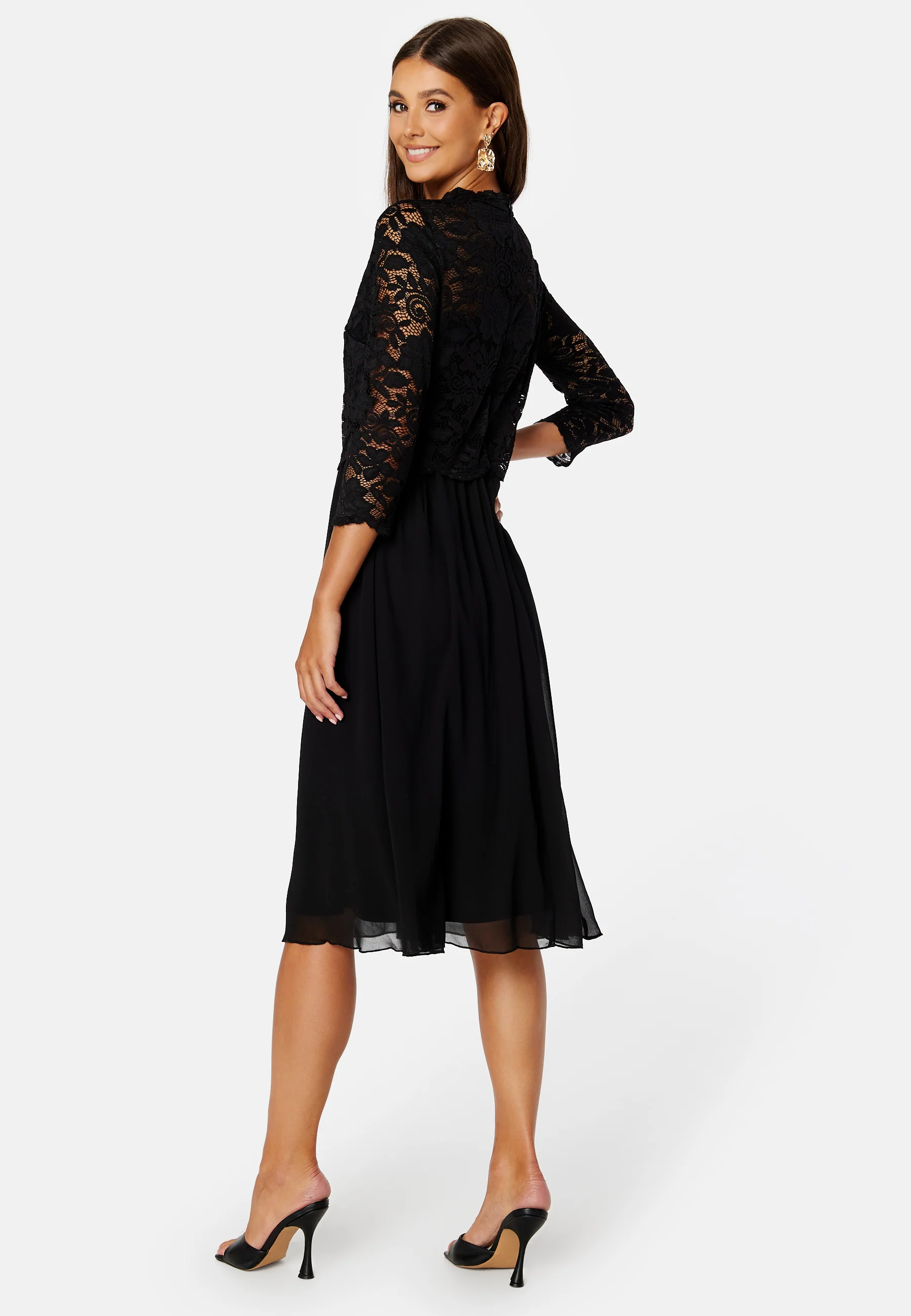 Lace Midi Dress - Image 2