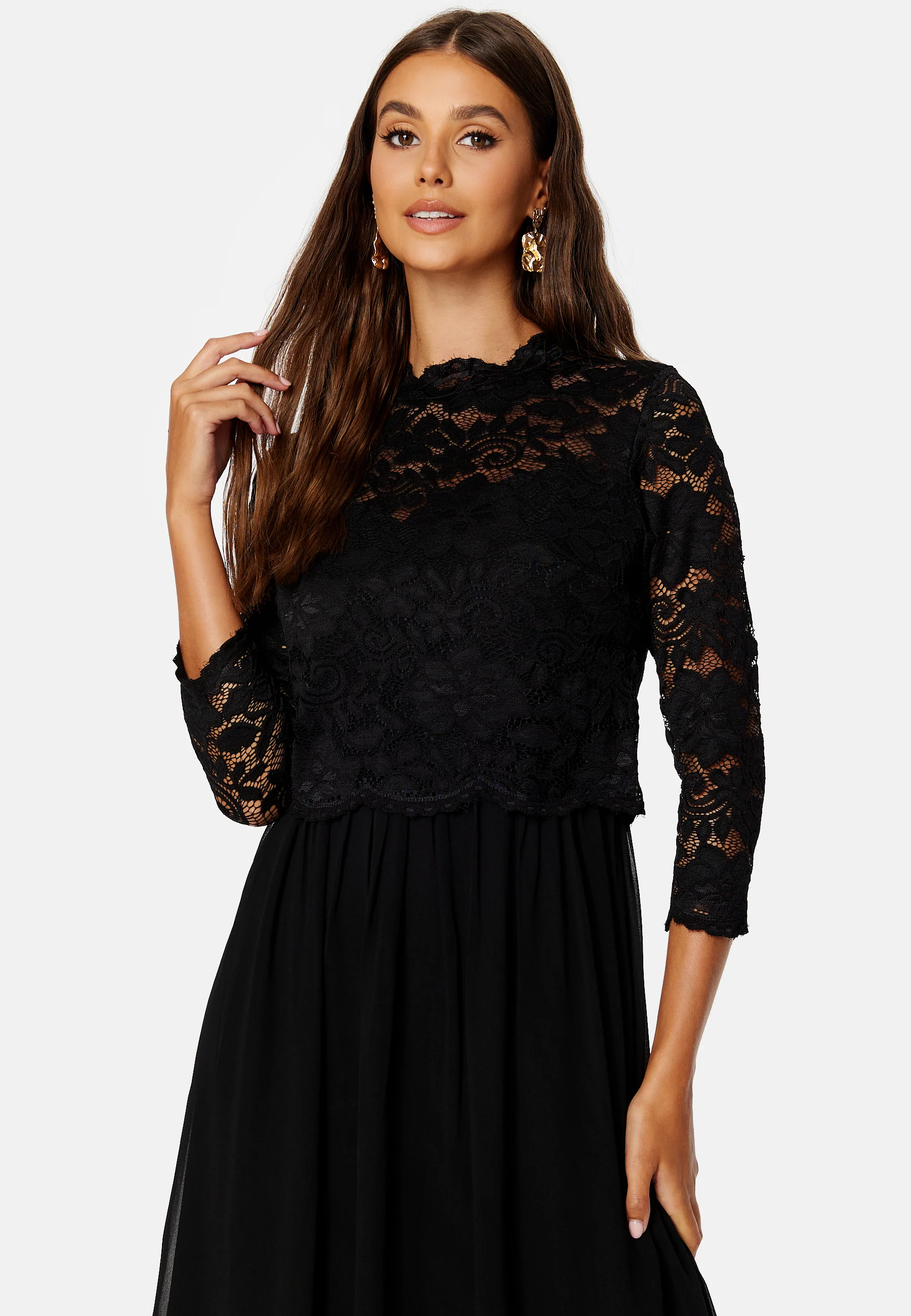 Lace Midi Dress - Image 3