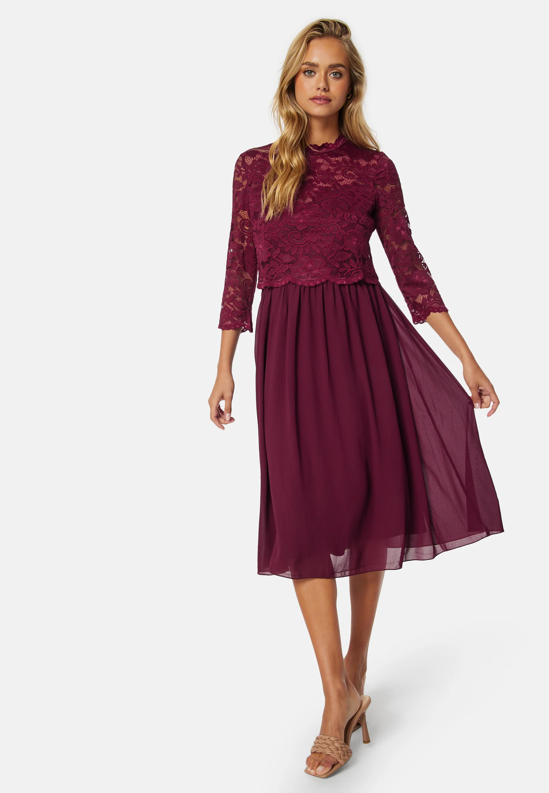 Lace Midi Dress - Image 2