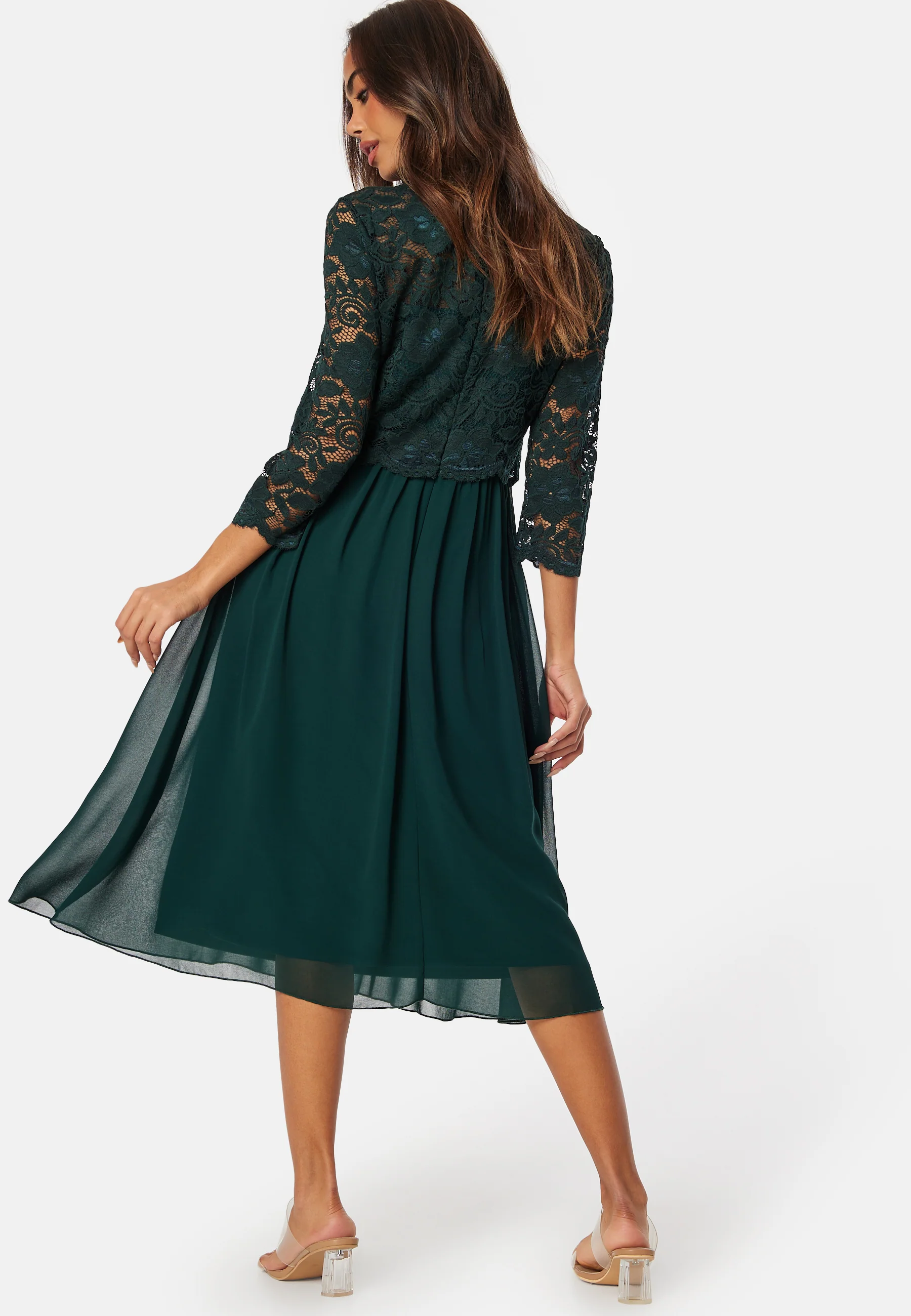 Lace Midi Dress - Image 2