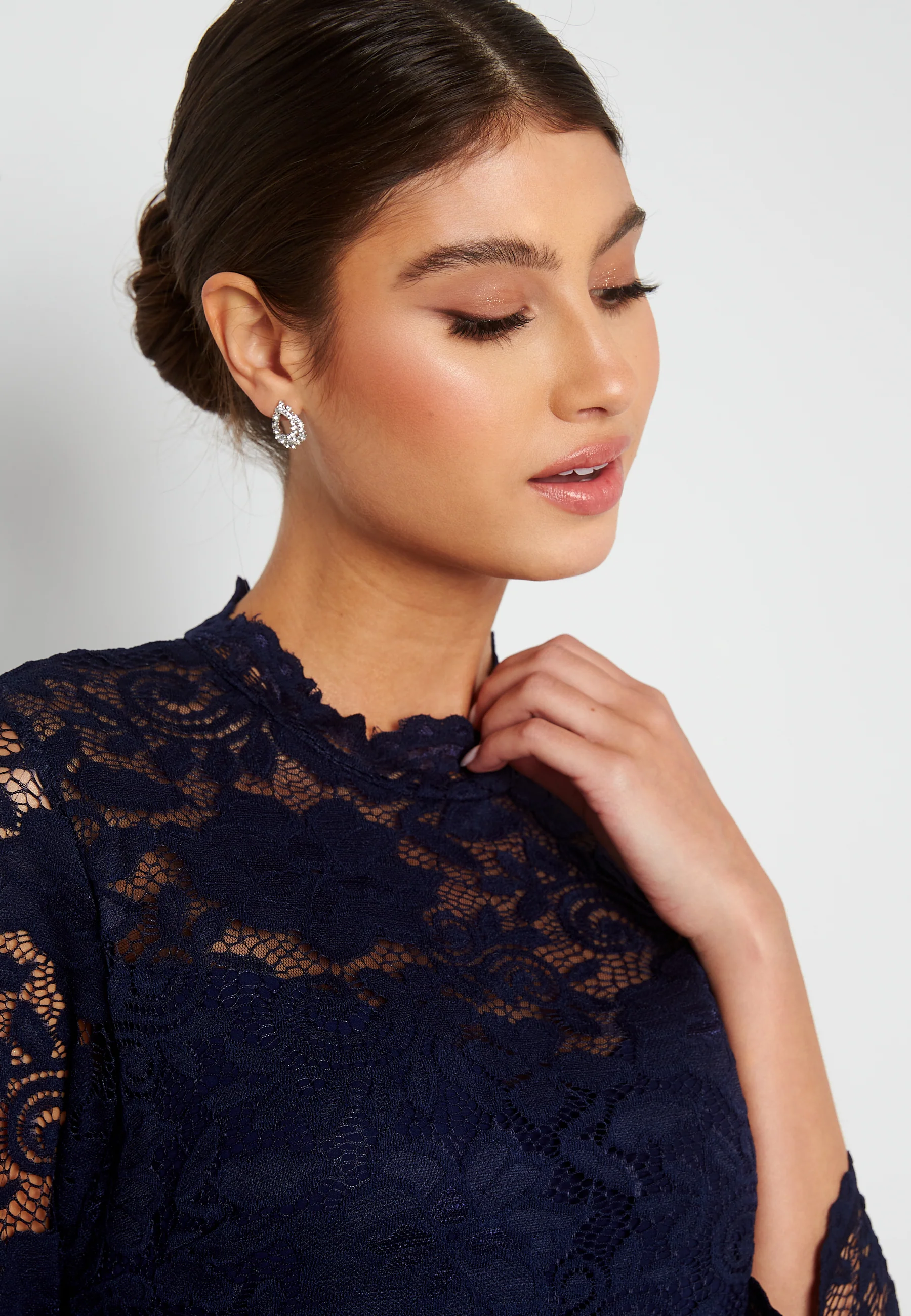 Lace Midi Dress - Image 4