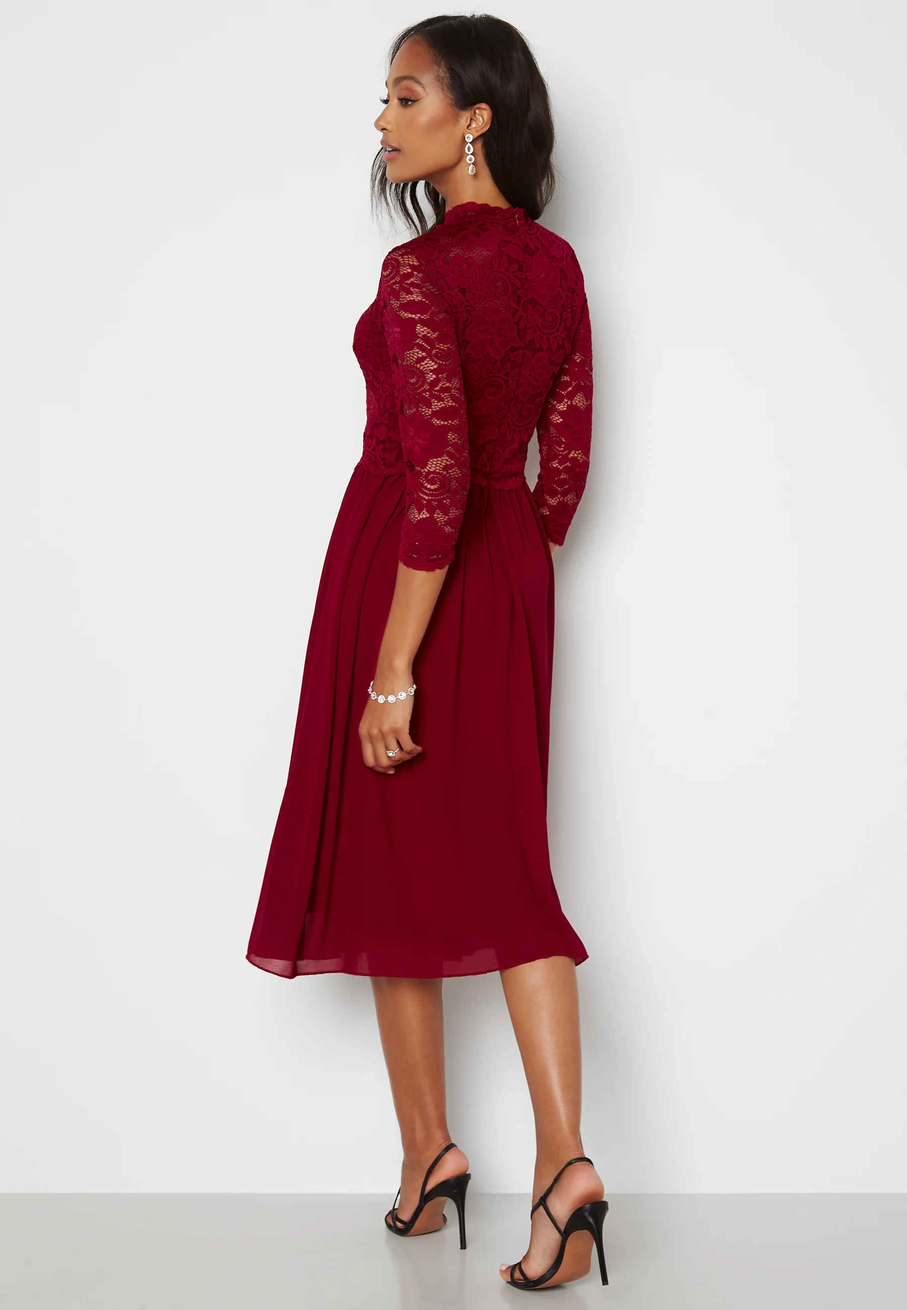Lace Midi Dress - Image 2