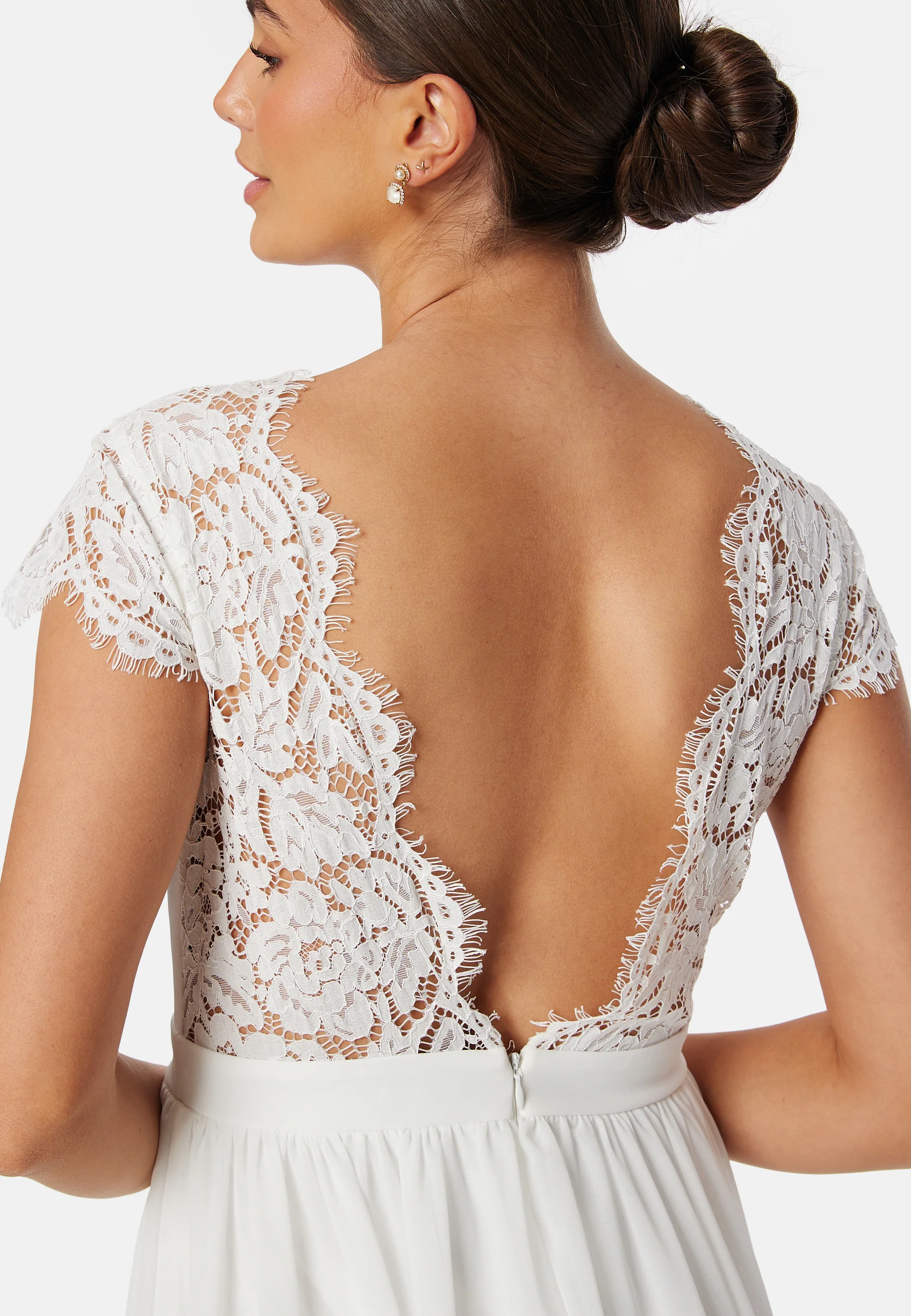 Lace Open Back Wedding Gown - Image 3