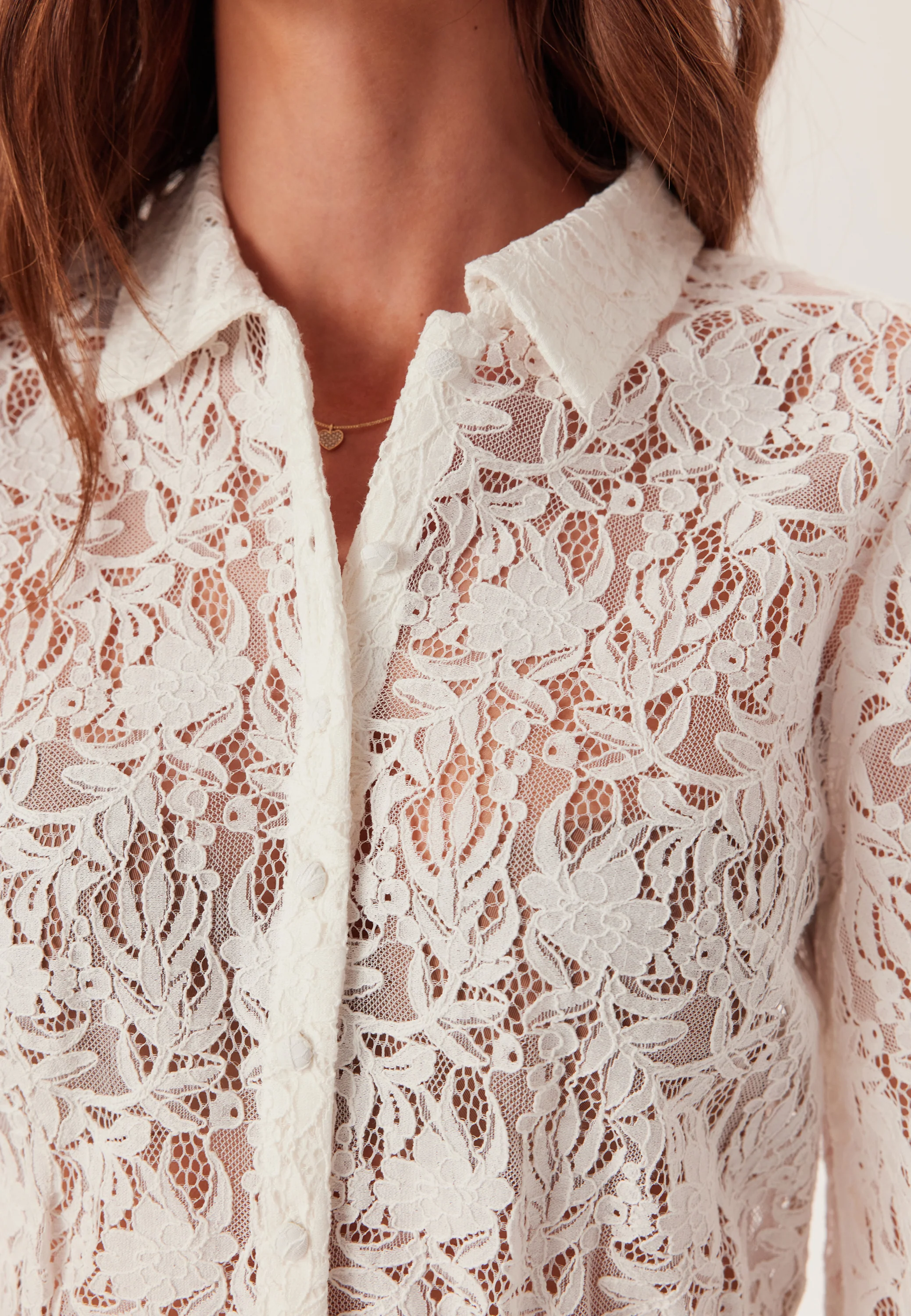 Lace Peplum Blouse - Image 4