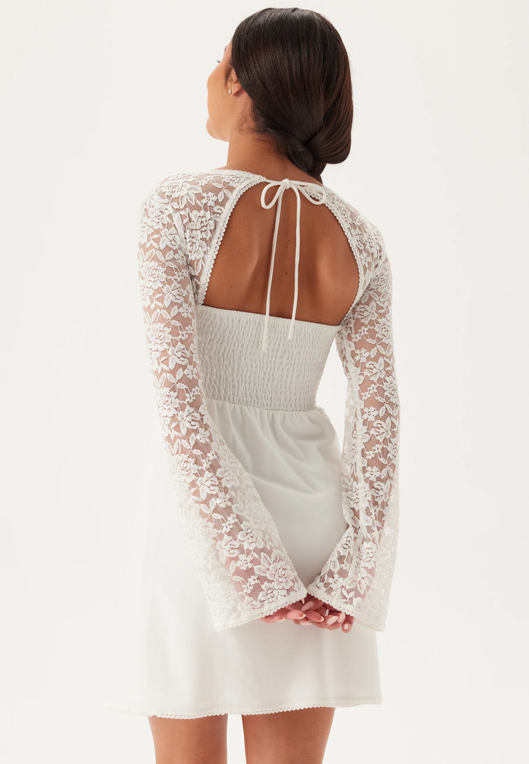 Lace Sleeve Bustier Dress - Image 4
