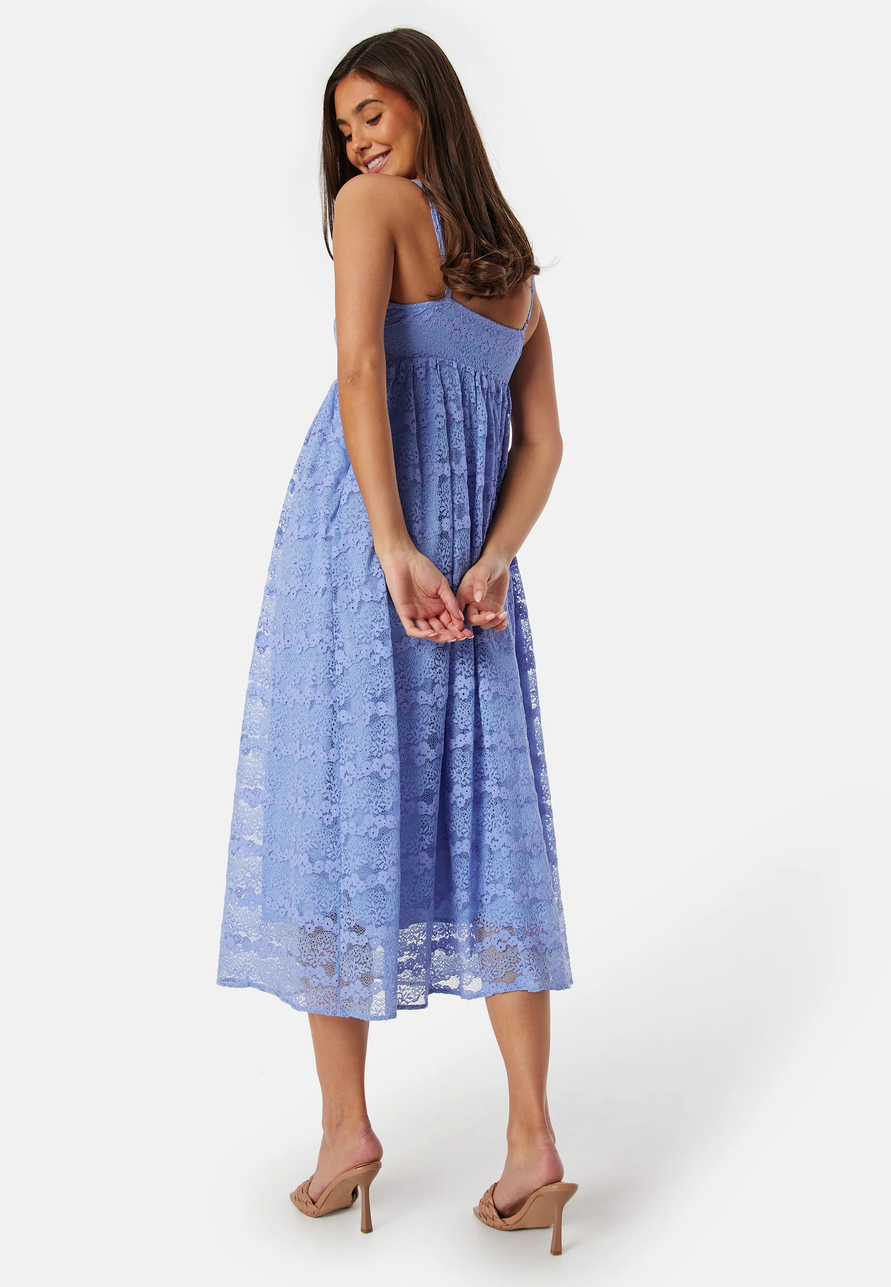 Lace Strap Midi Dress - Image 3