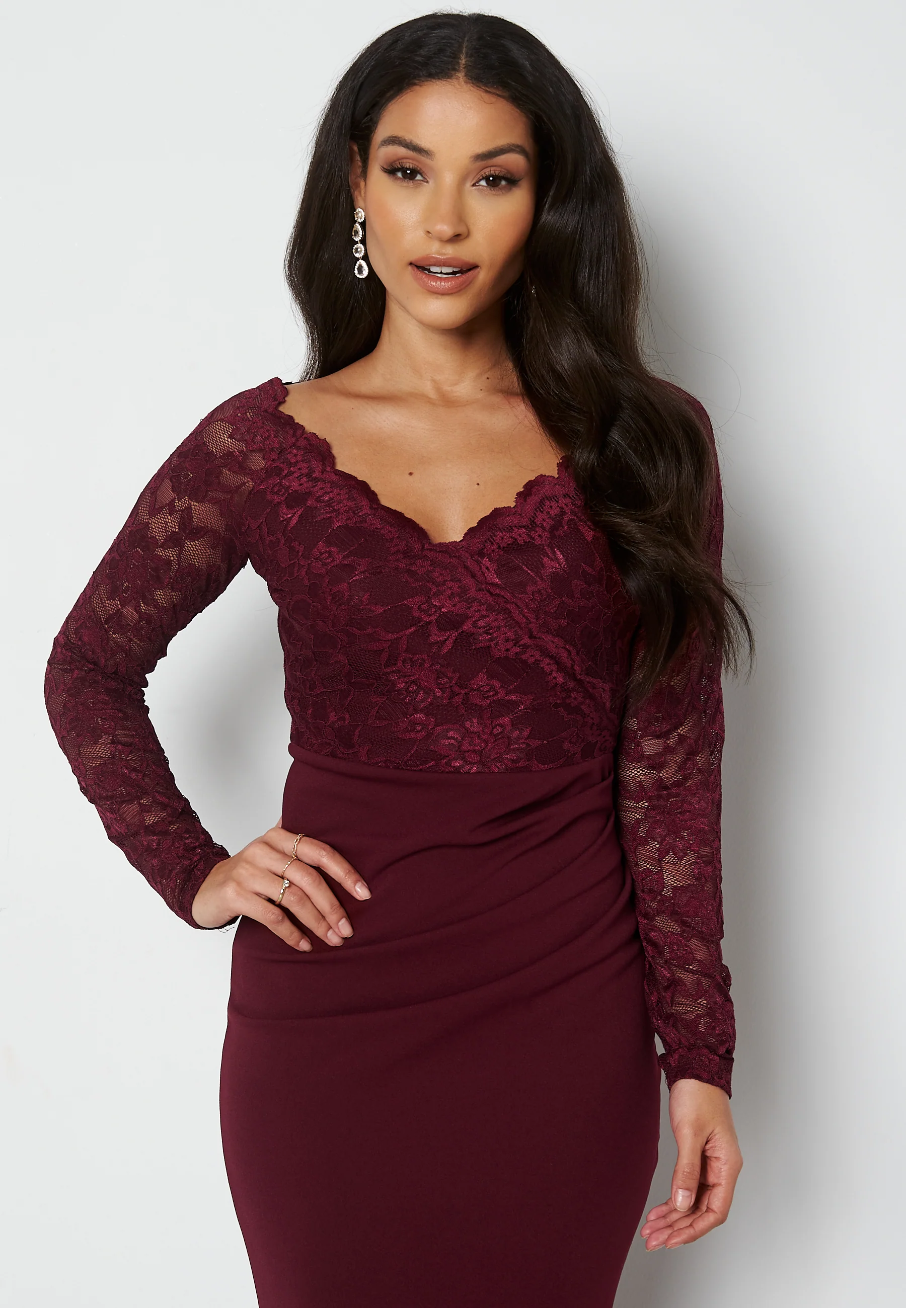 Lace Trim Maxi Dress - Image 3