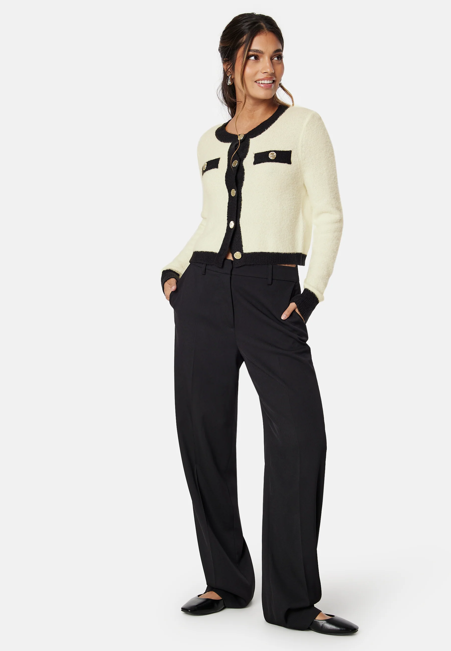 Lady O-Neck Cardigan Knit - Image 3