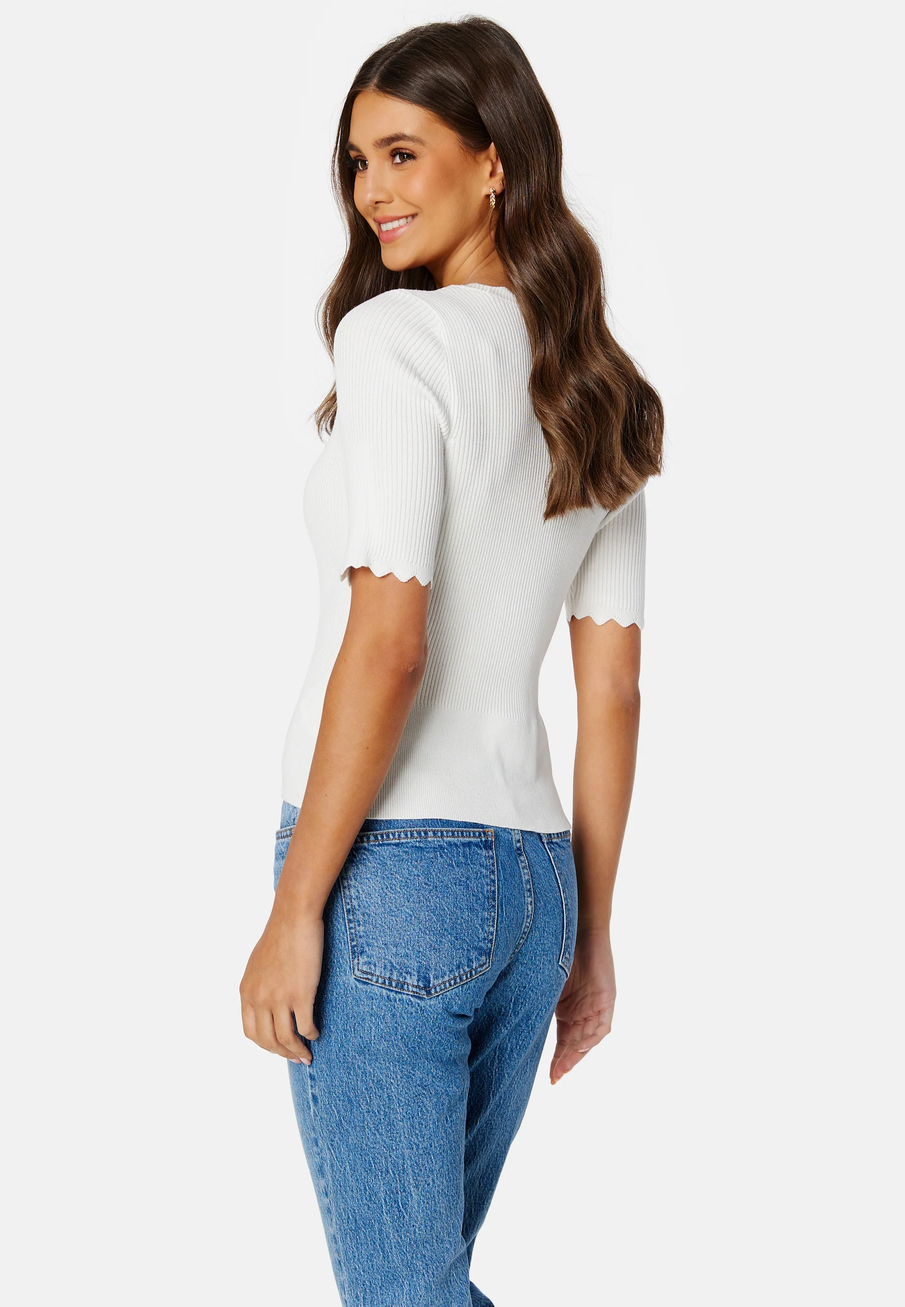 Lalana Square Neck 2/4 Knit Top - Image 4