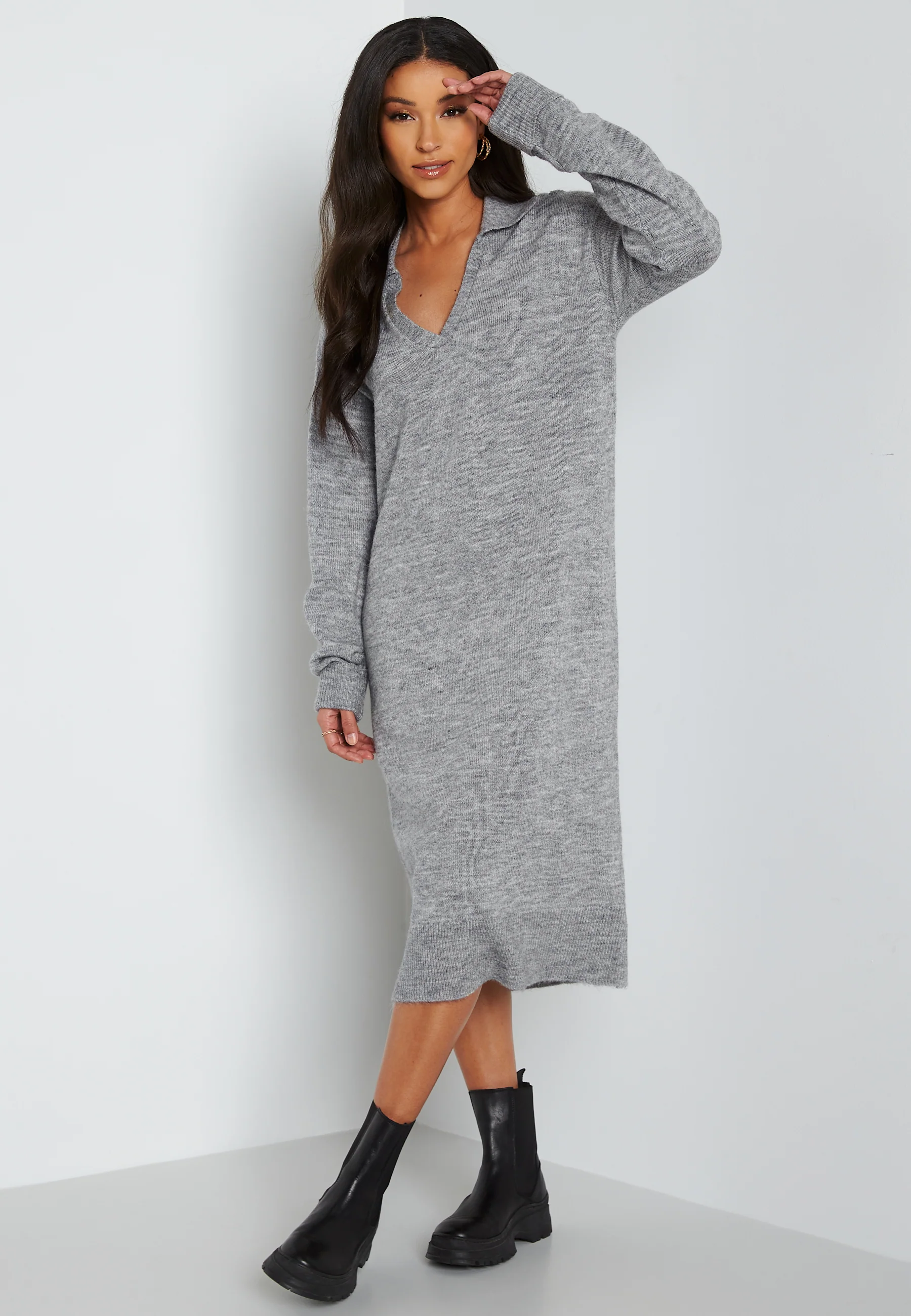 Laura L/S knit dress