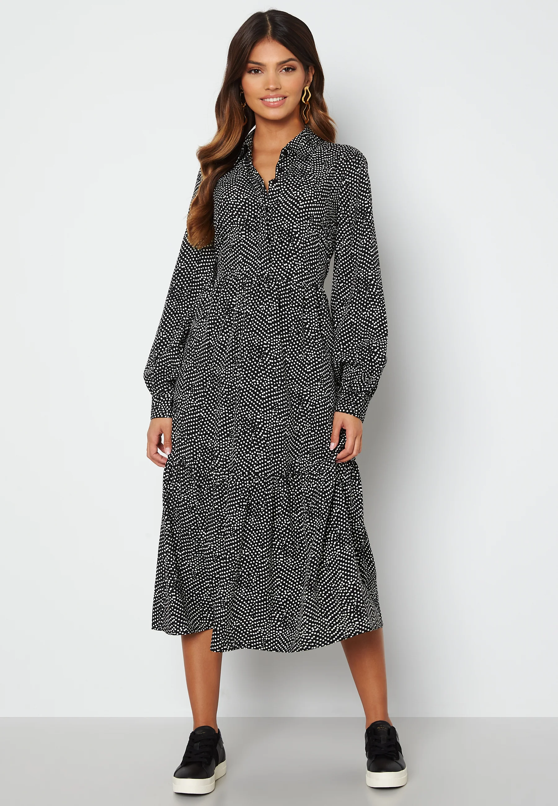 Laura puff sleeve dress